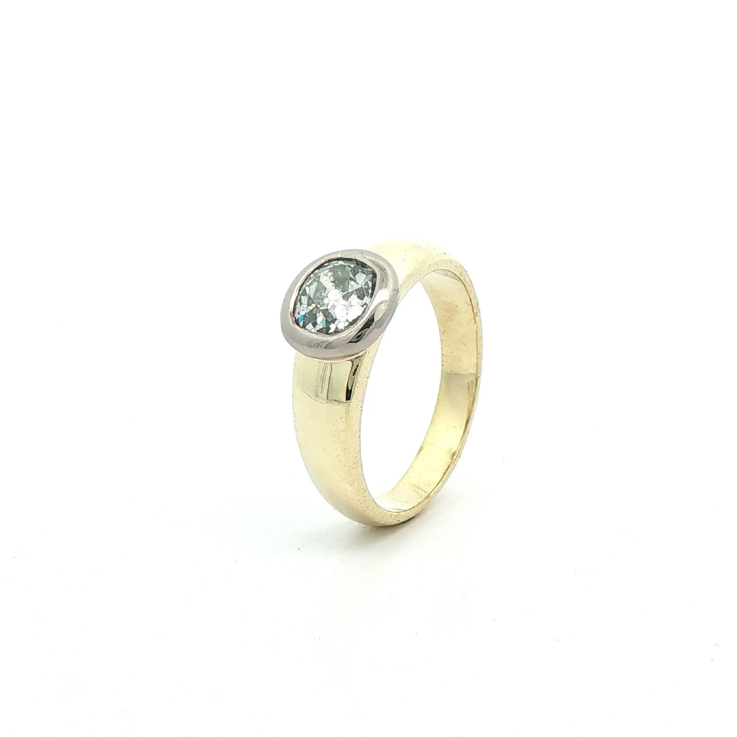 Ring Bicolor mit Altschliff Diamant Ring Bicolor mit Altschliff Diamant
