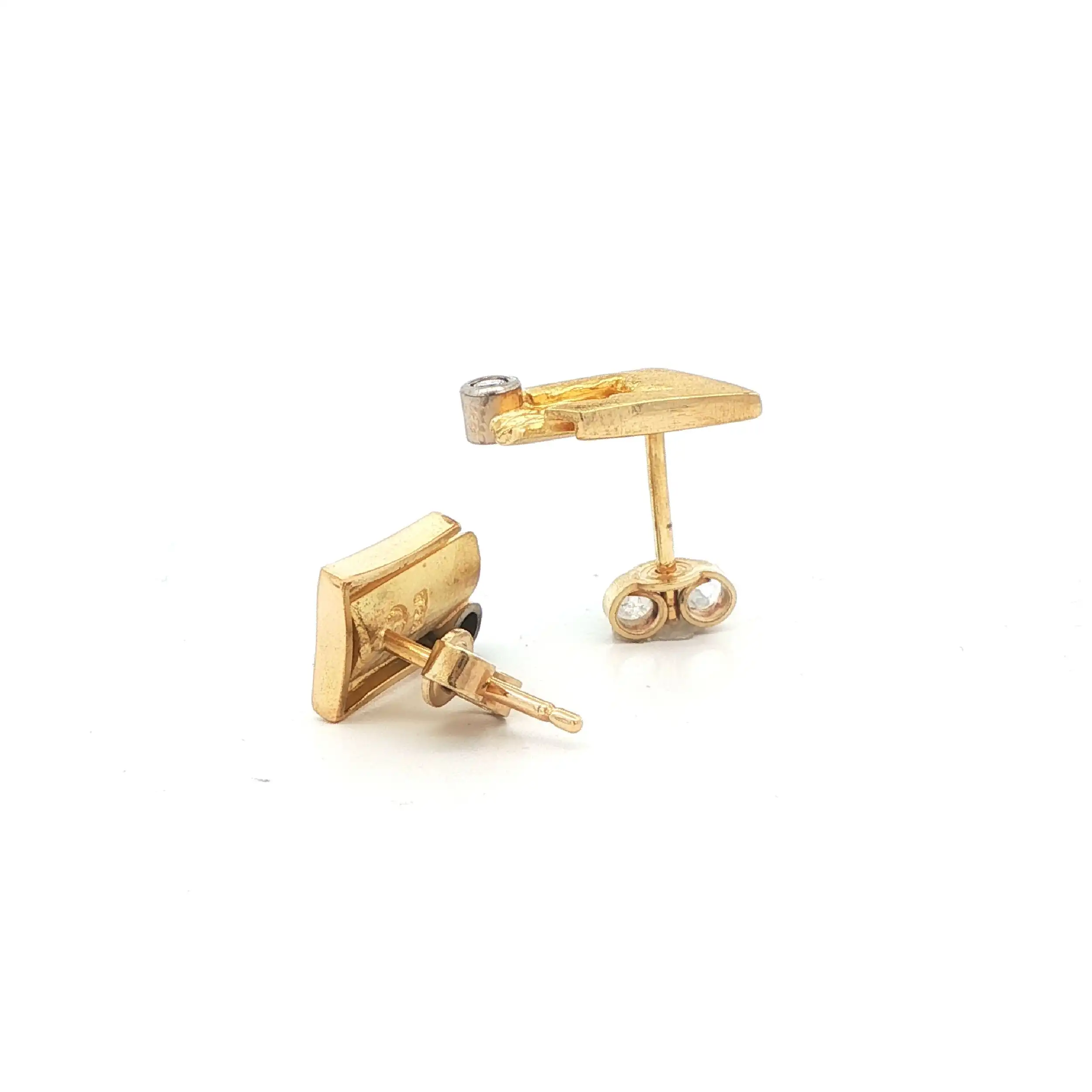 Ohrstecker Bicolor mit Brillanten Ohrstecker Bicolor mit Brillanten
