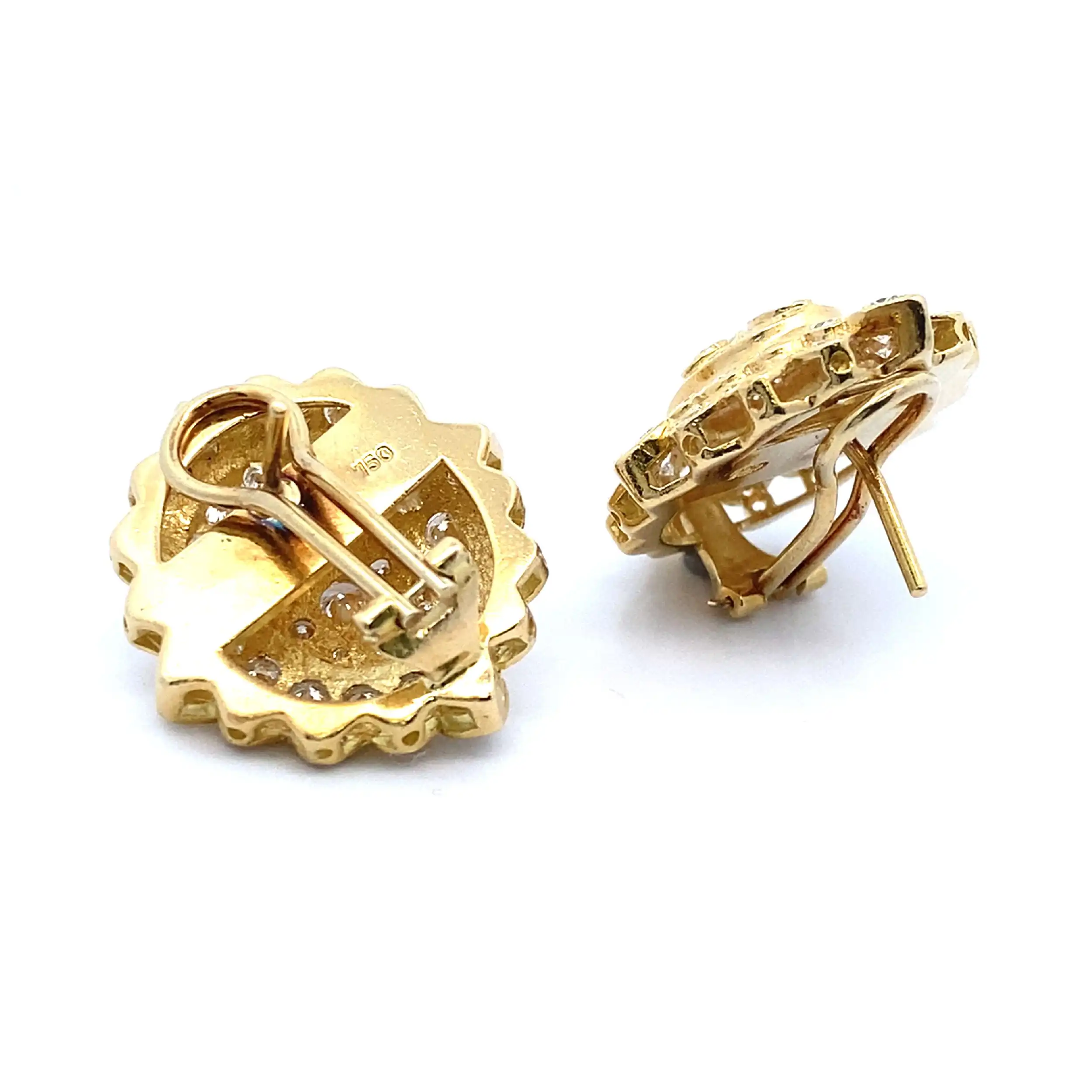 Ohrstecker Gelbgold mit Brillanten