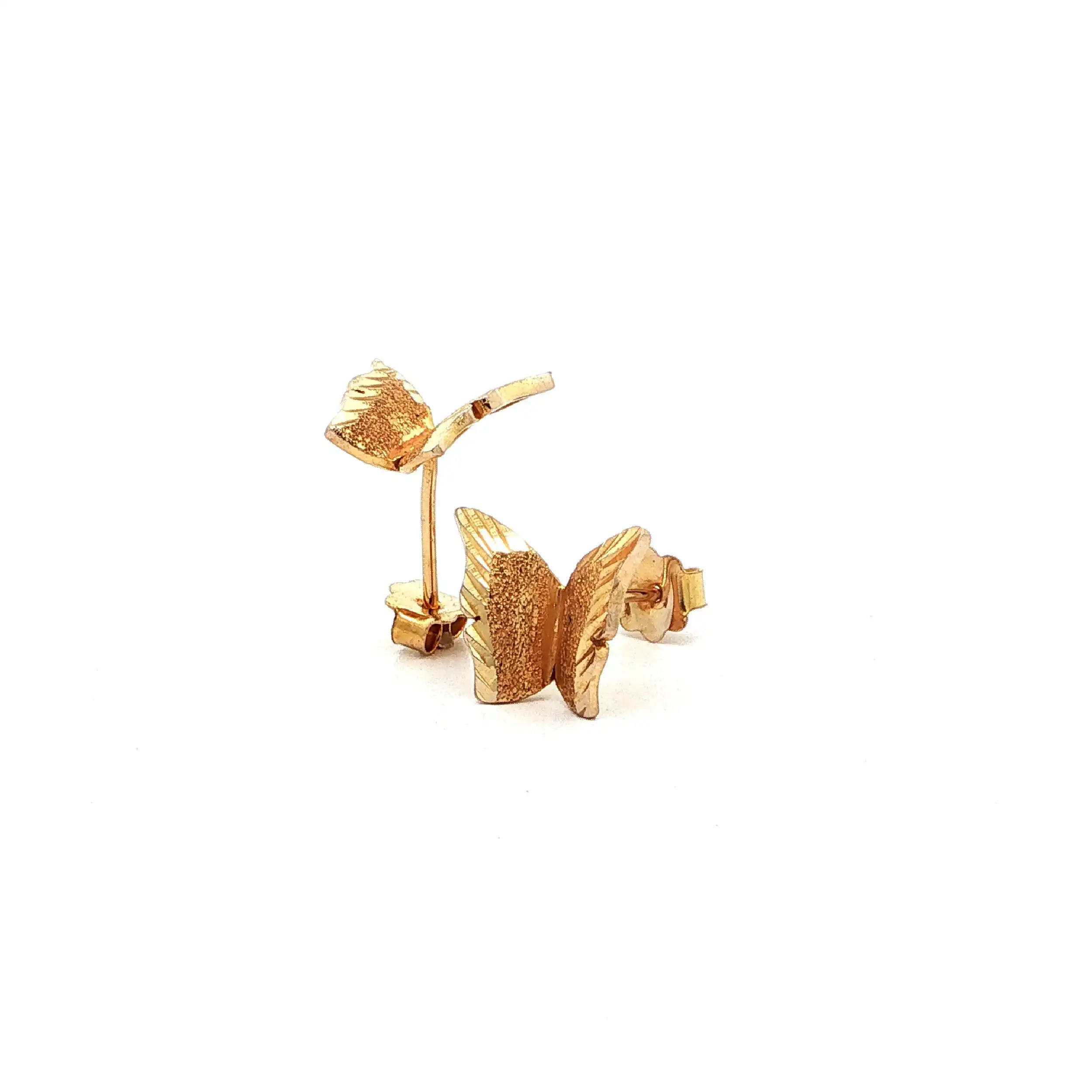Ohrstecker Gelbgold "Schmetterling"