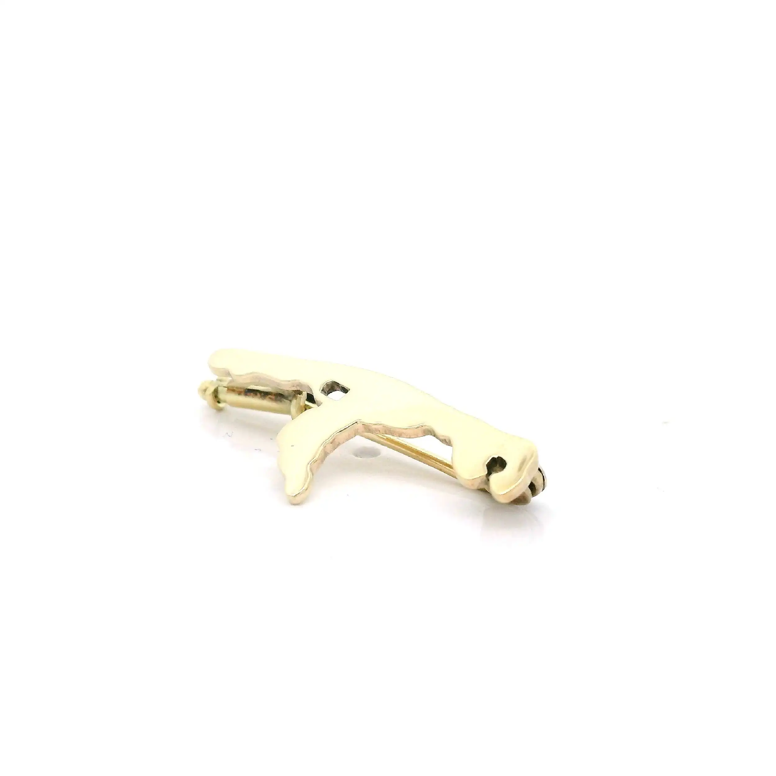 Brosche Gelbgold Sylt