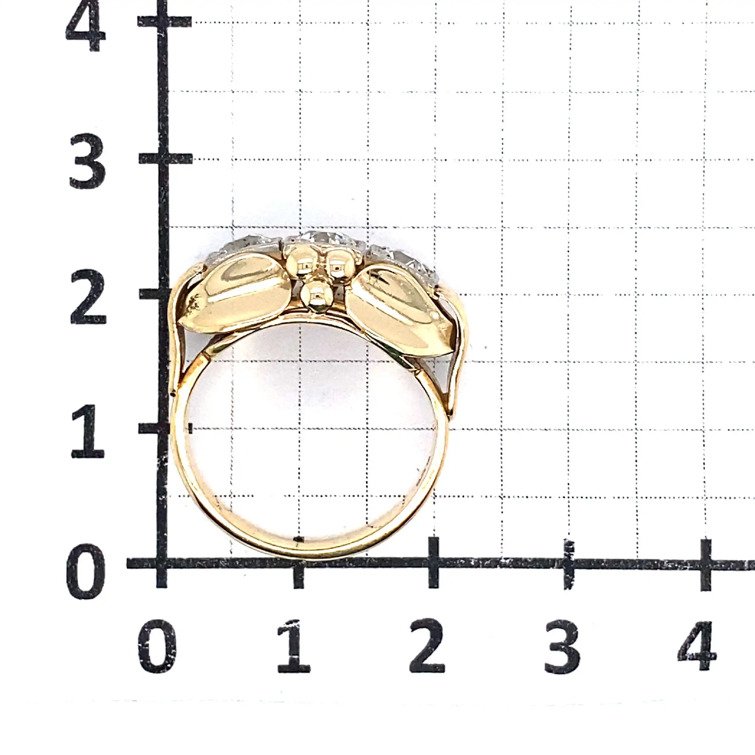 Ring Bicolor mit Altschliffdiamanten Ring Bicolor mit Altschliffdiamanten
