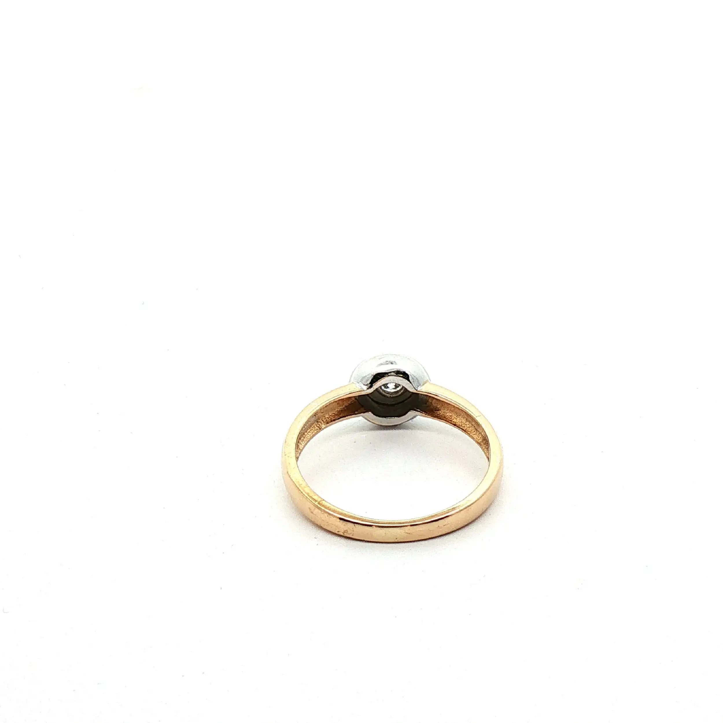 Ring Bicolor mit Brillant