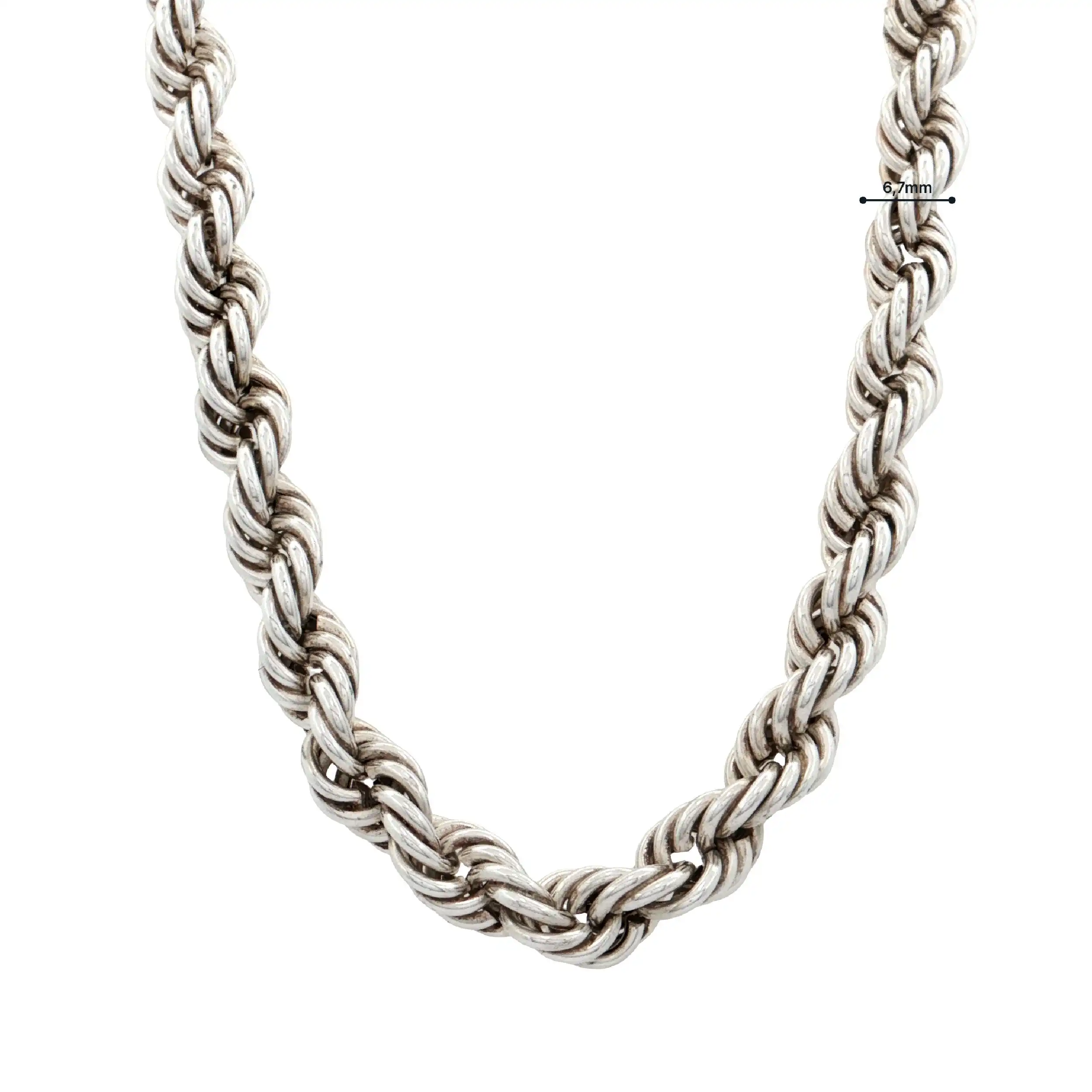 Silberkordelkette Silberkordelkette
