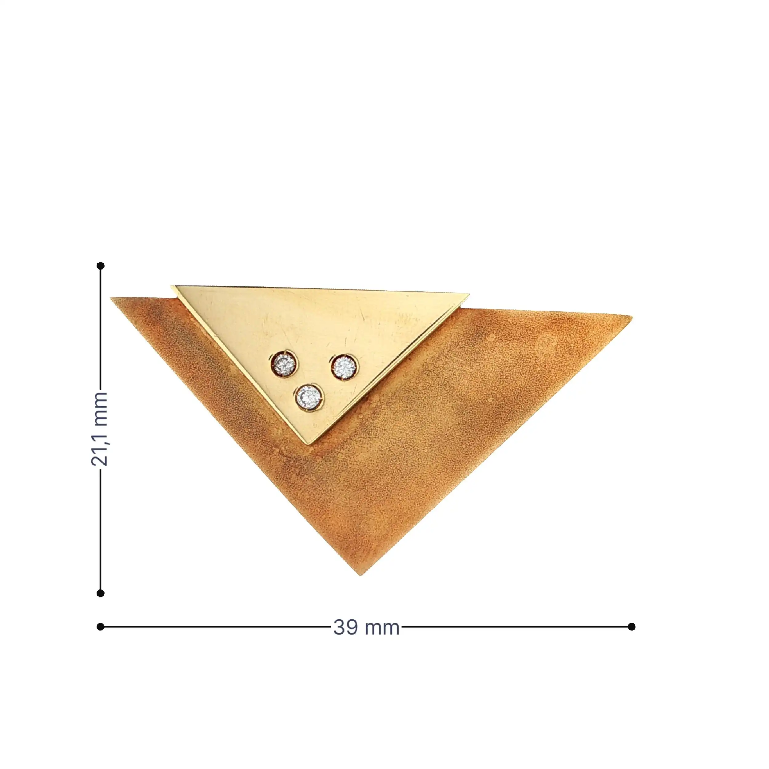 Nadel Gelbgold mit Brillanten Nadel Gelbgold mit Brillanten
