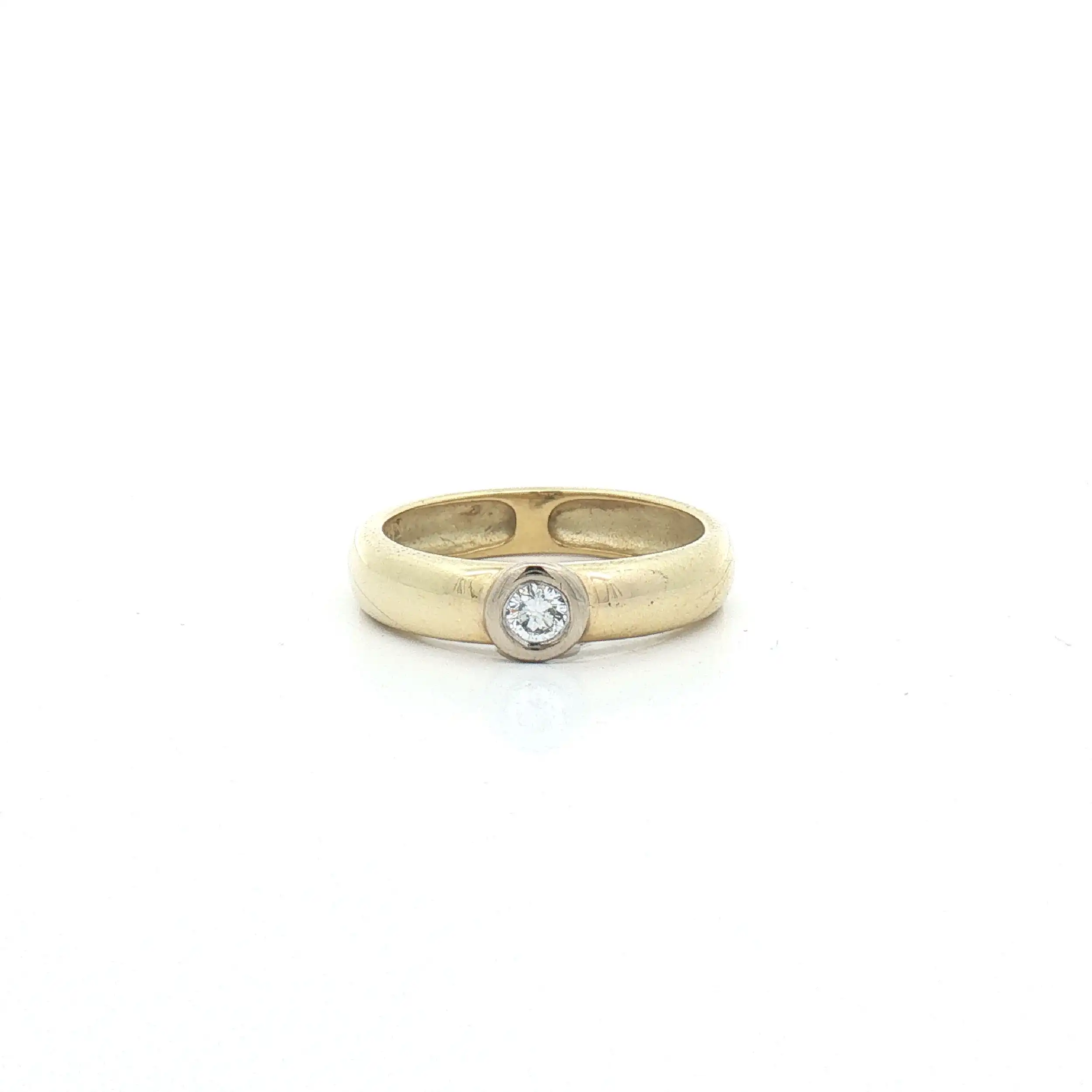 Ring Bicolor mit Brillant