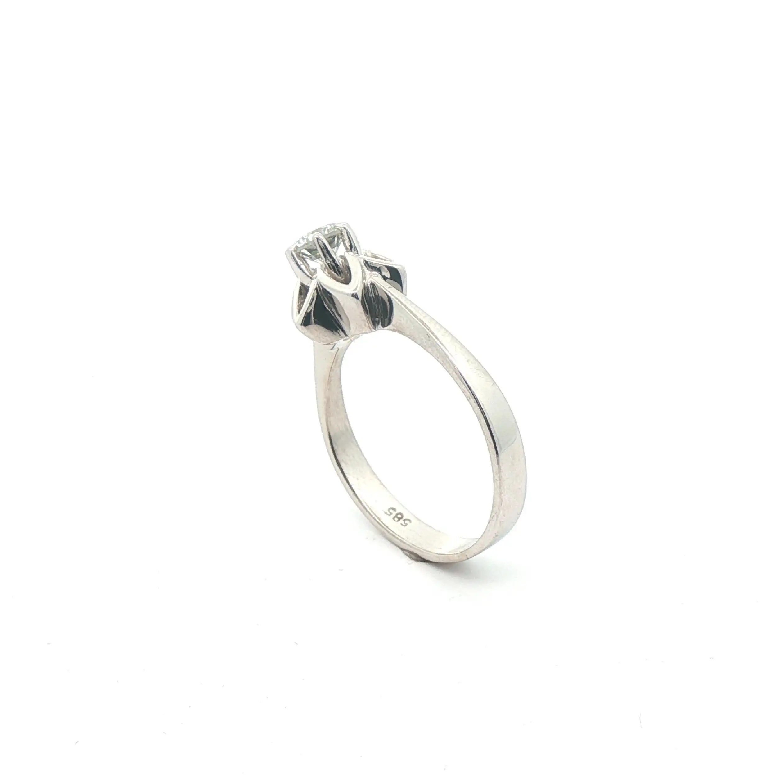 Ring Weißgold mit Brillant Ring Weißgold mit Brillant