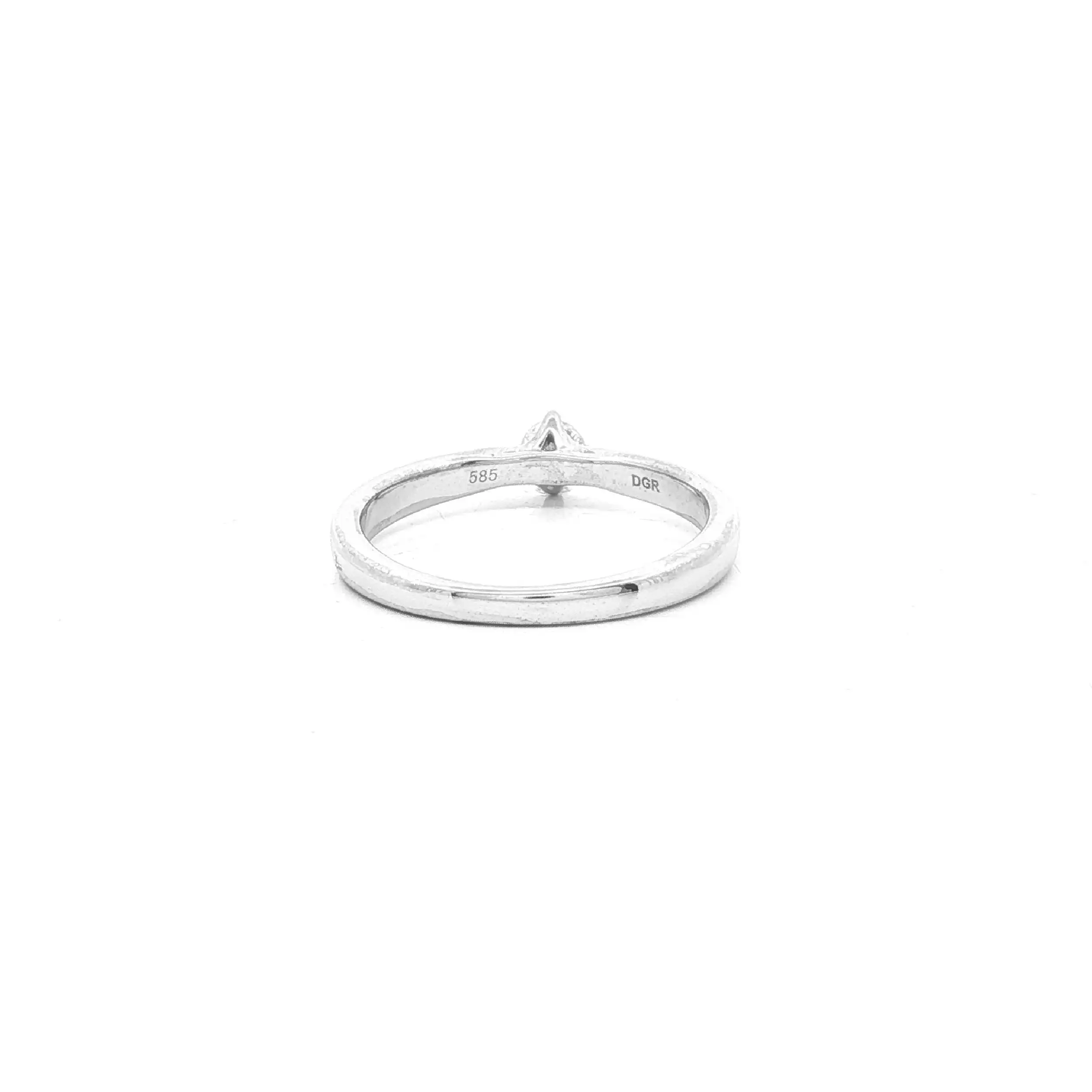 Solitärring Weißgold mit Brillant Solitär