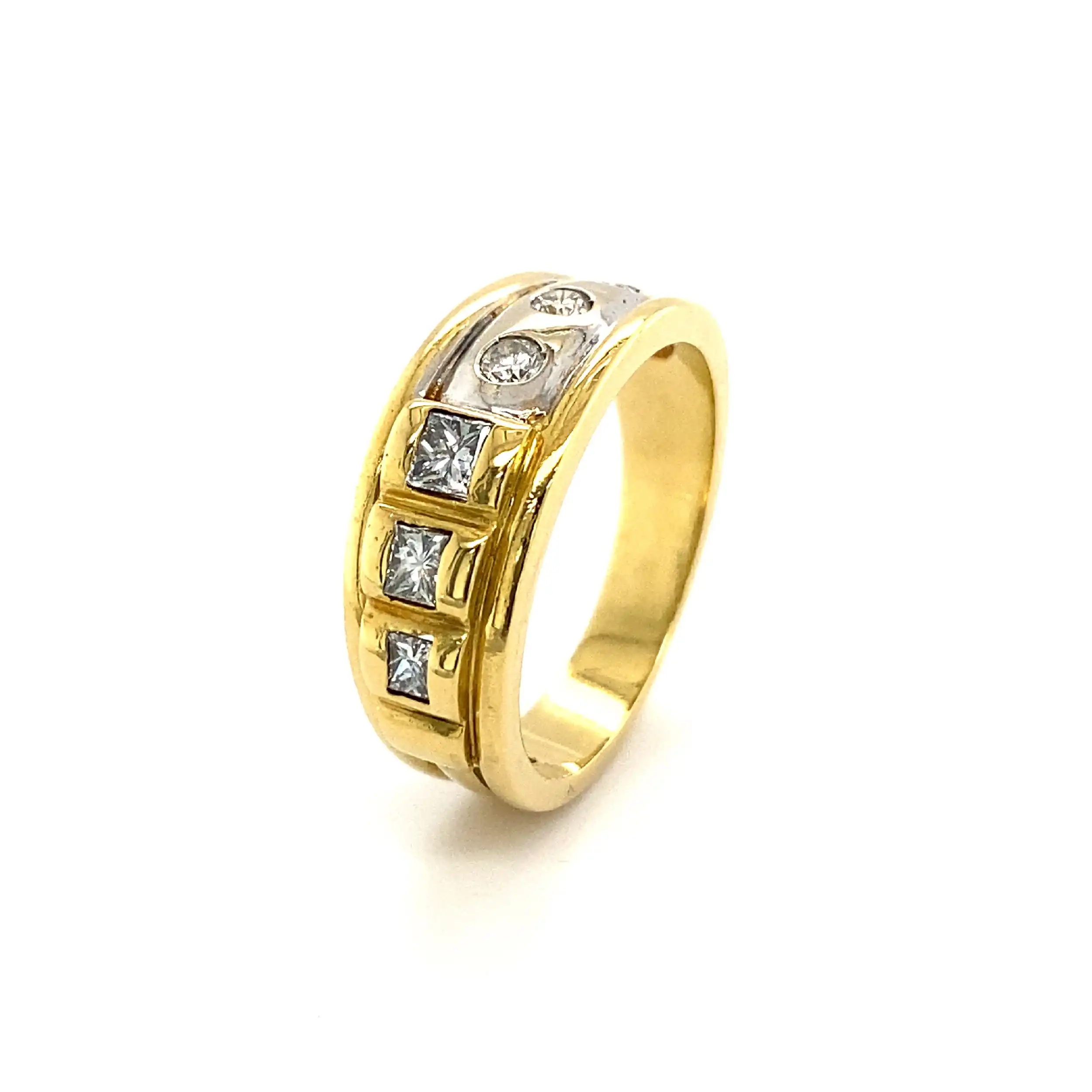 Ring Bicolor mit Brillanten