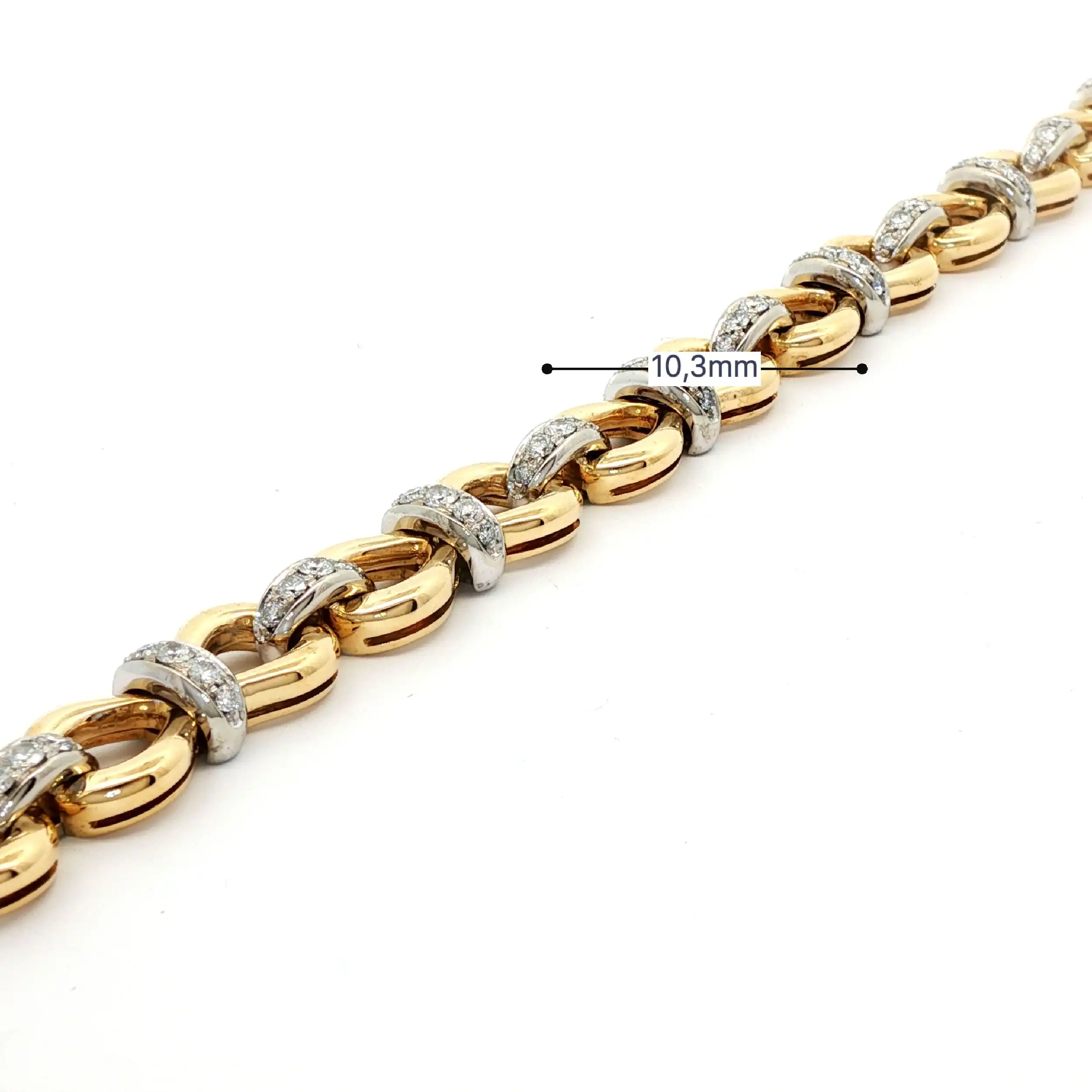 Armband Bicolor mit Brillanten Armband Bicolor mit Brillanten