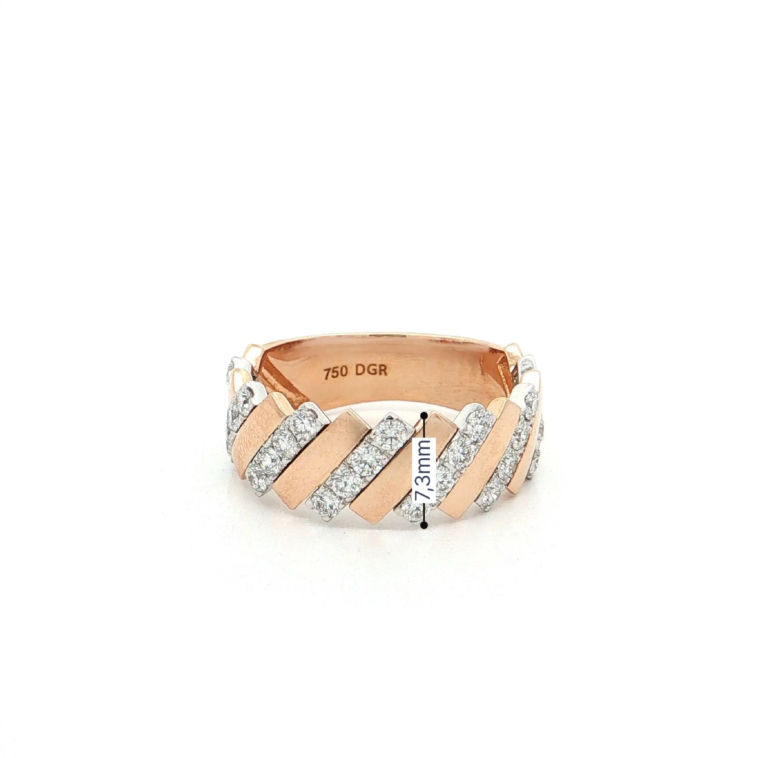 Ring Roségold mit Brillanten Ring Roségold mit Brillanten