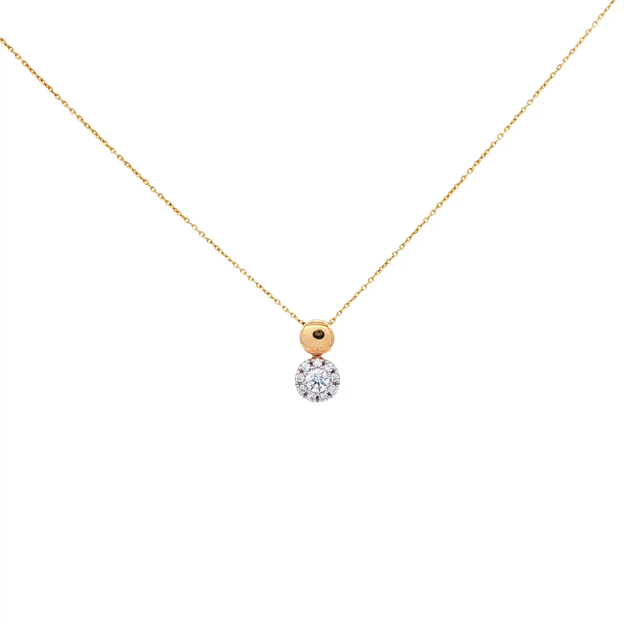 Ankercollier Gelbgold mit Zirkonia Ankercollier Gelbgold mit Zirkonia
