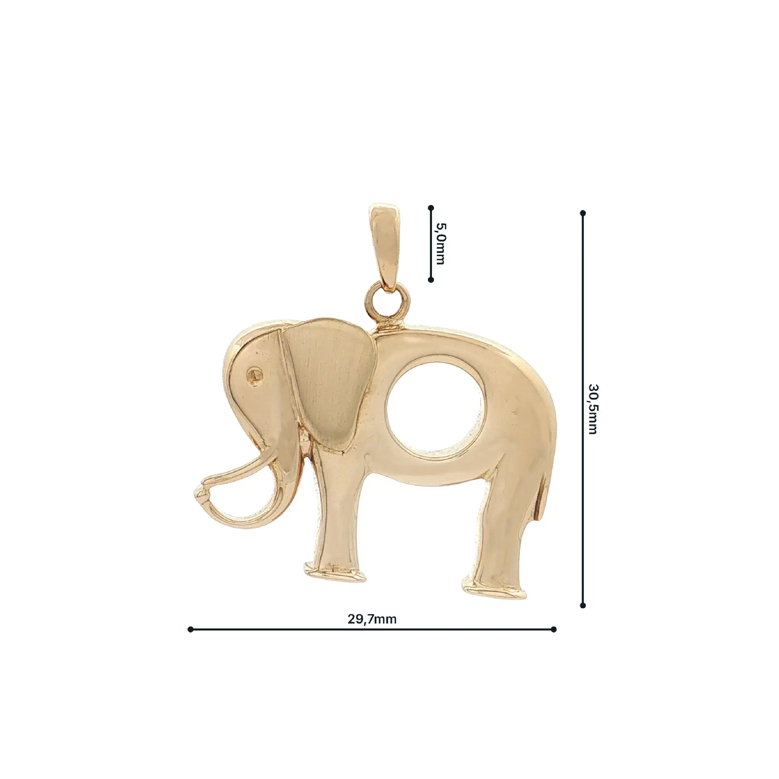 Anhänger Gelbgold "Elefant" hohl Anhänger Gelbgold "Elefant" hohl