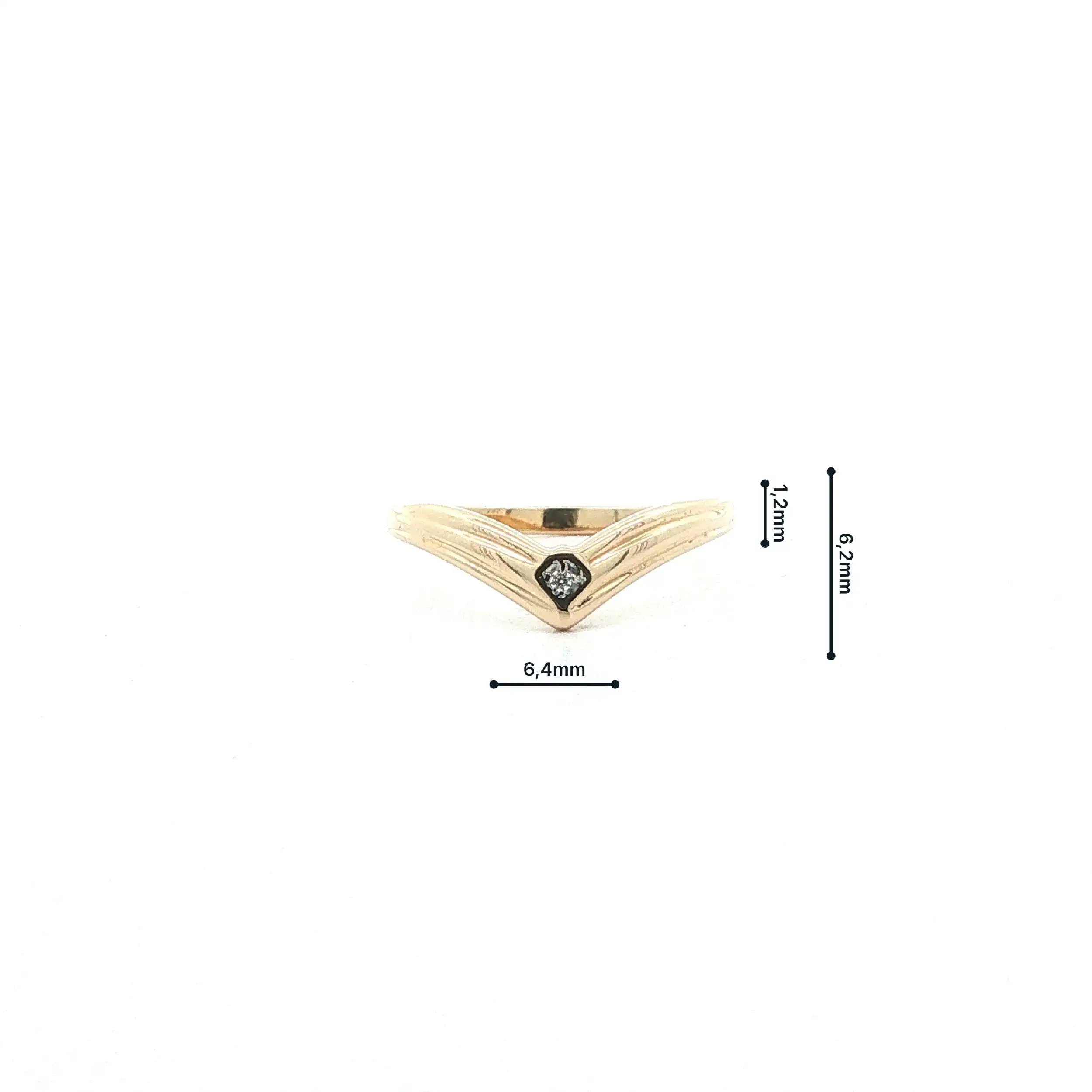 Ring Gelbgold mit Zirkonia