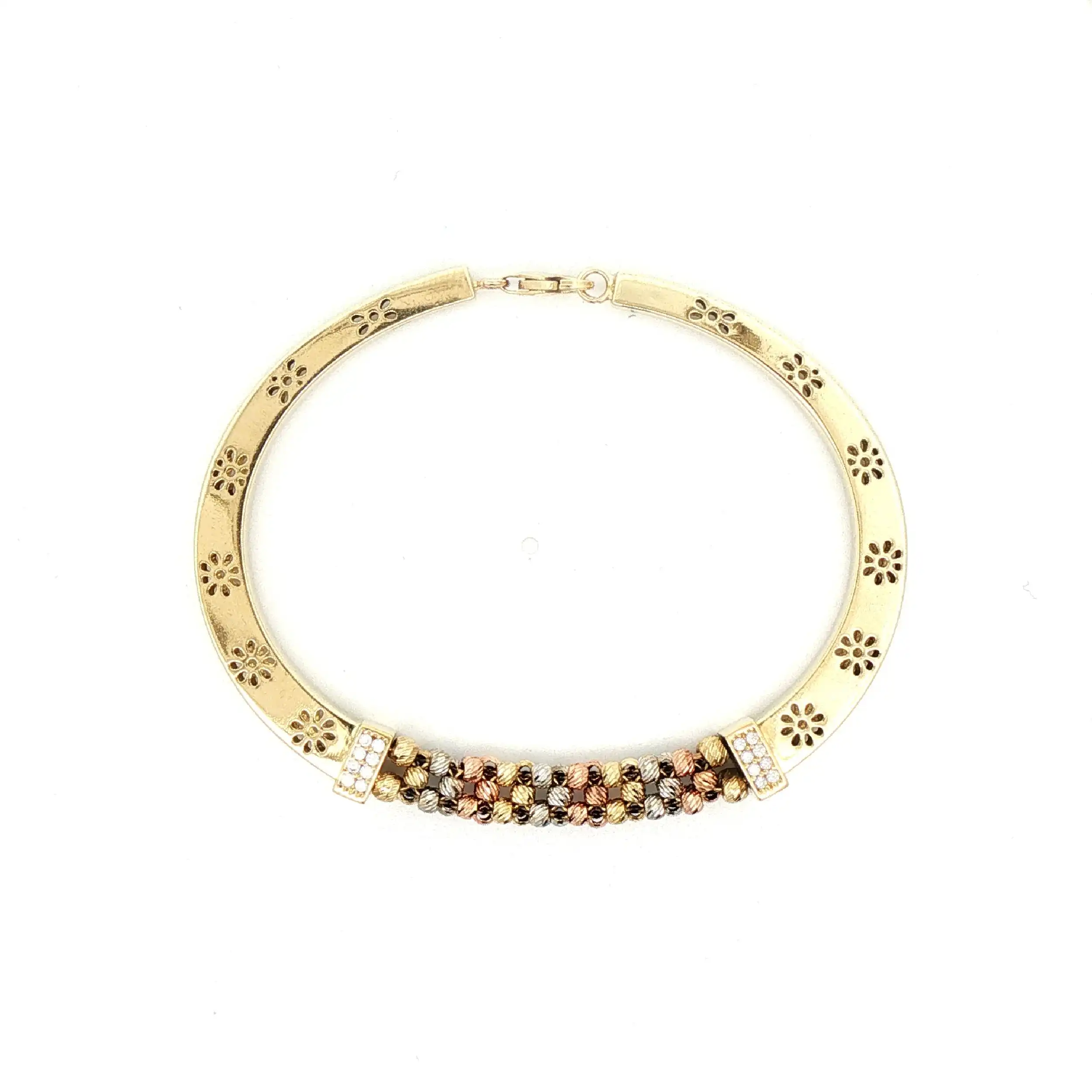 Armband Tricolor mit Zirkonia Armband Tricolor mit Zirkonia
