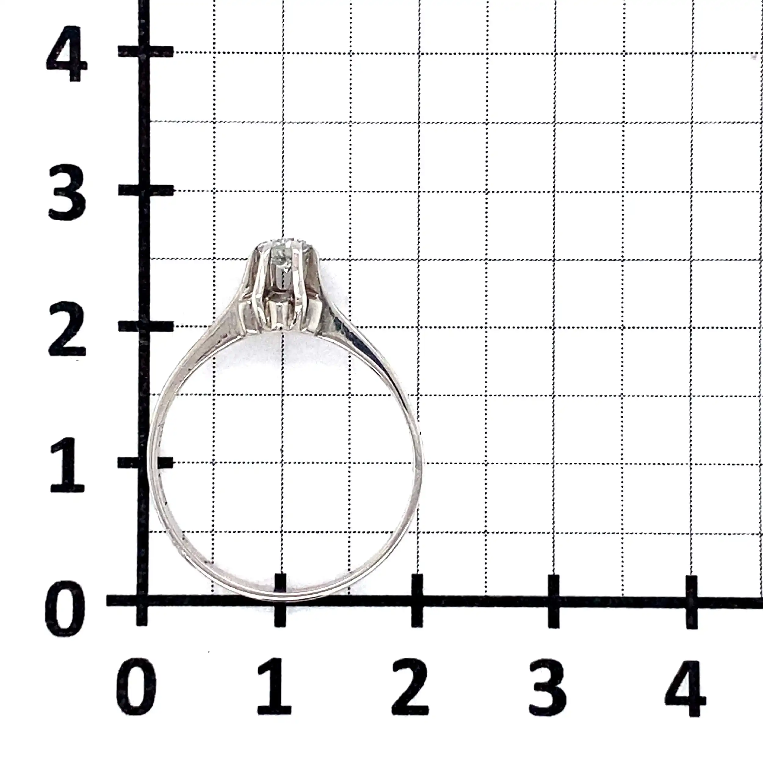 Ring Weißgold mit Brillant Ring Weißgold mit Brillant