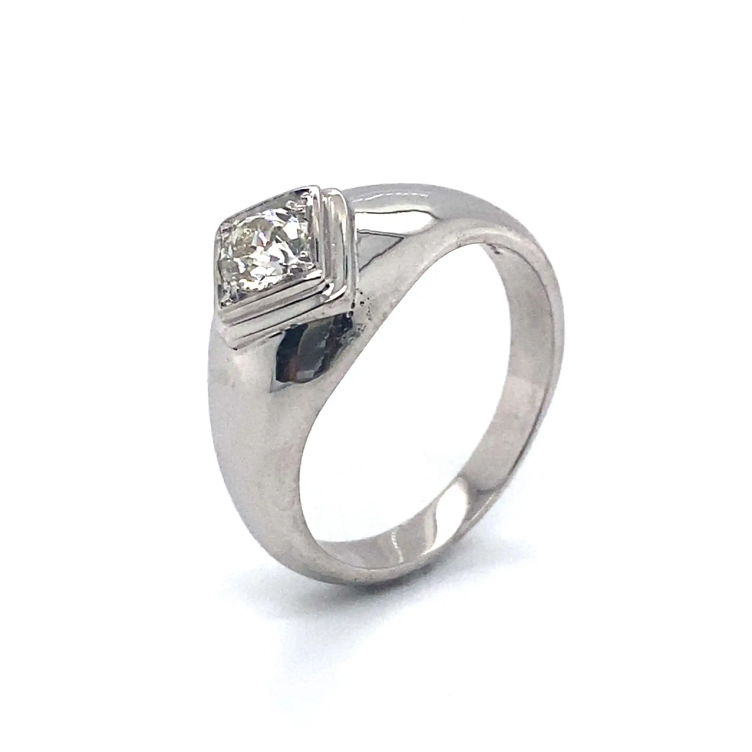 Ring Weißgold mit Altschliff Diamant ca. 1ct Ring Weißgold mit Altschliff Diamant ca. 1ct