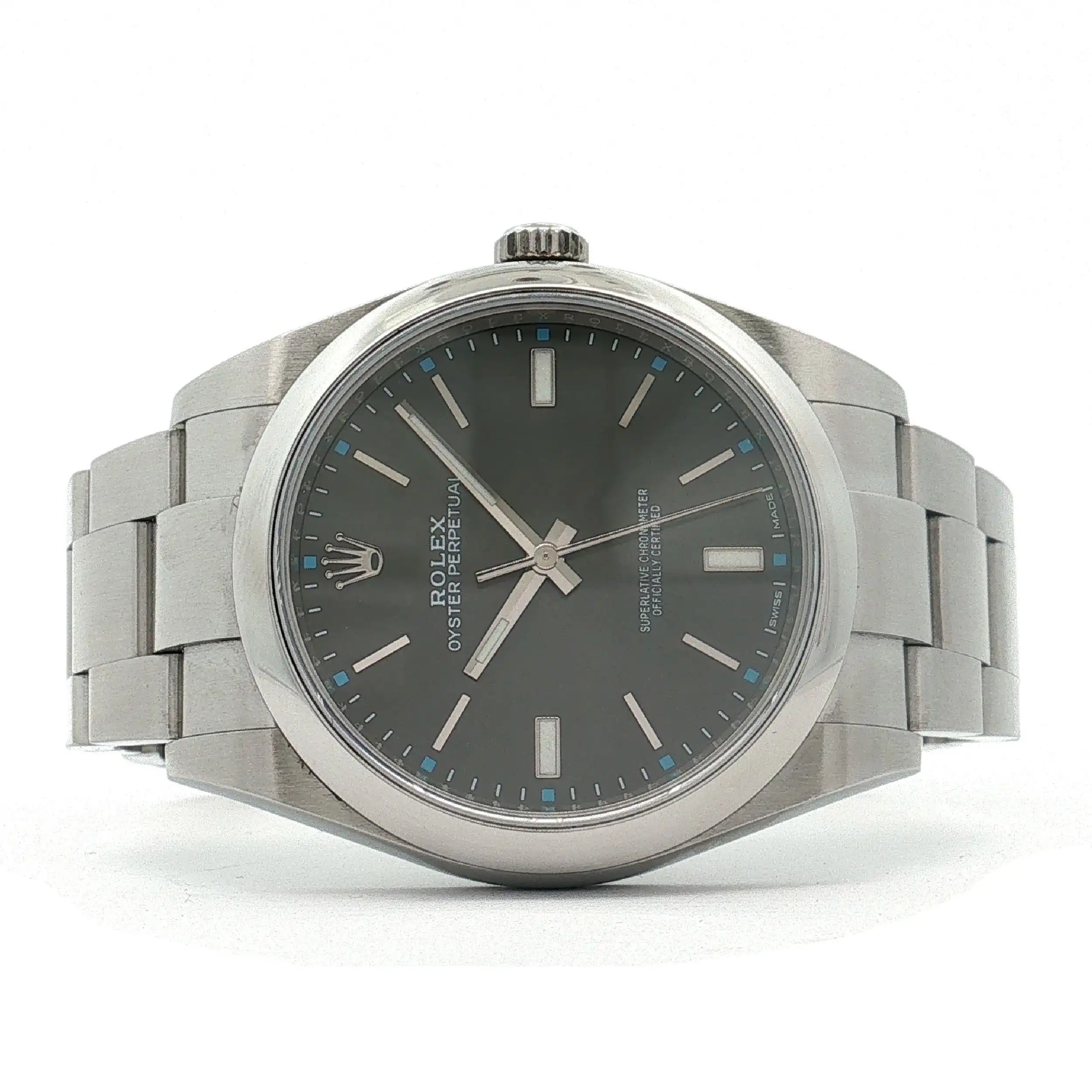 Herrenuhr Rolex 114300 Oyster Perpetual 39 Grey Dial Automatik
