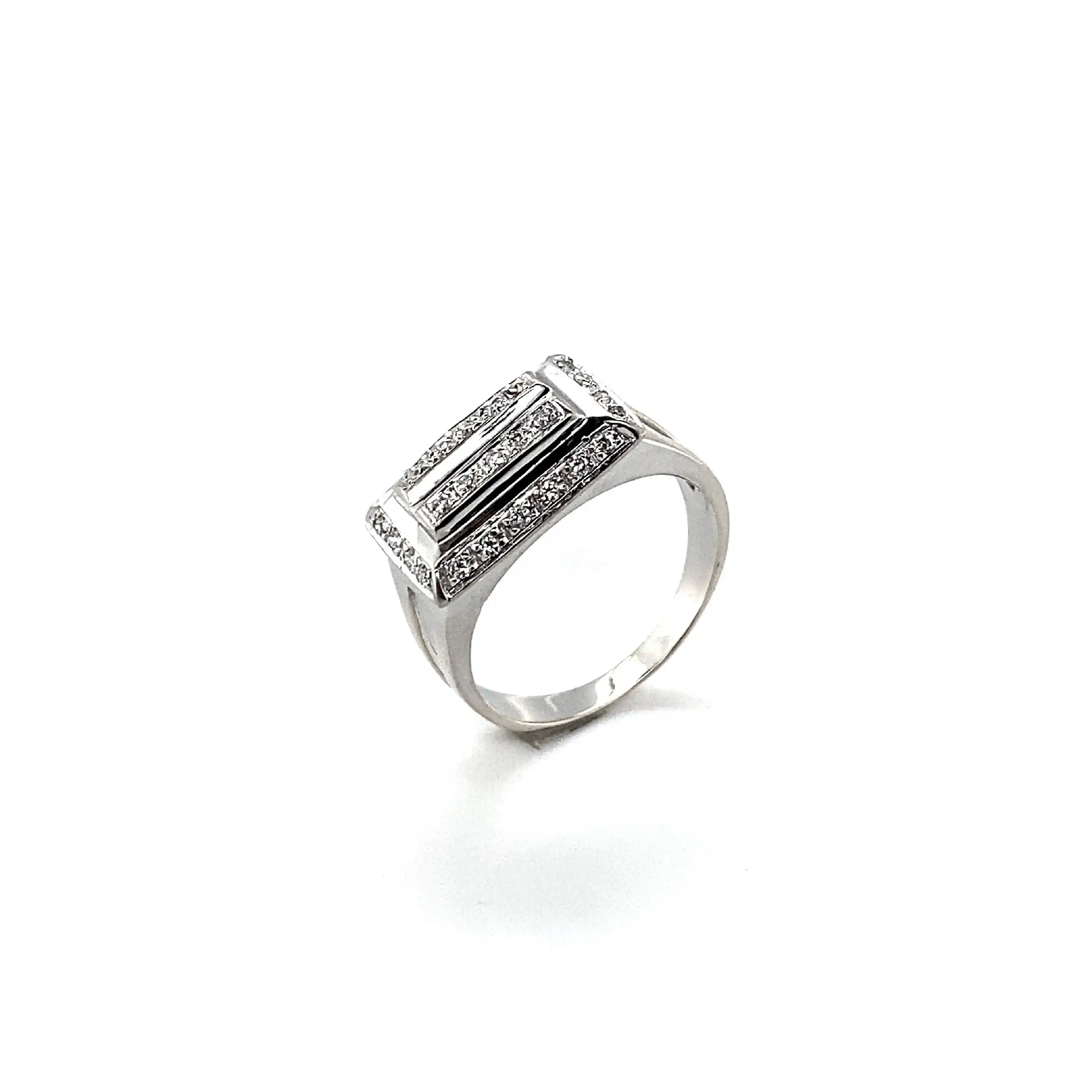 Ring Weißgold mit Brillanten Ring Weißgold mit Brillanten