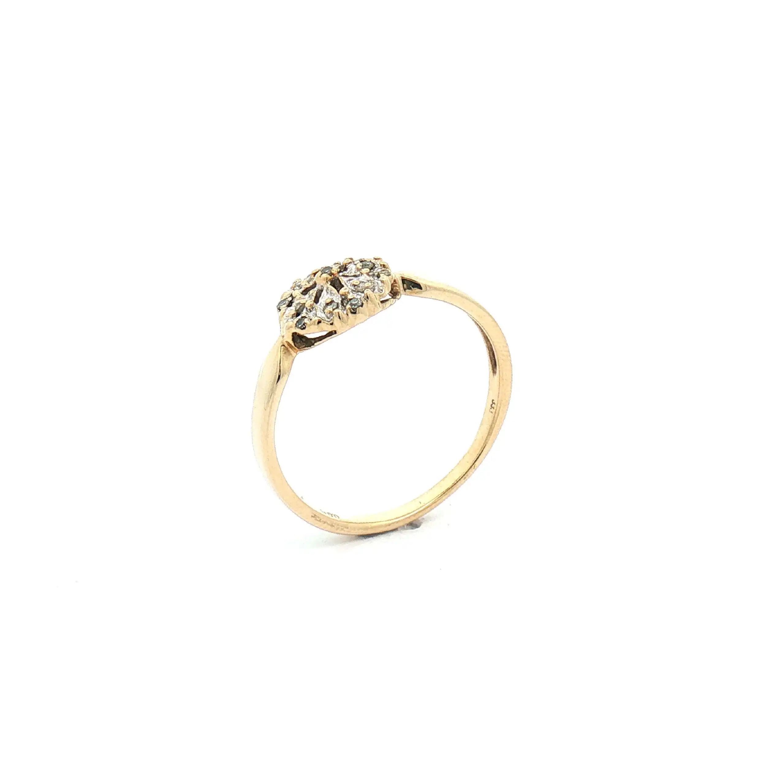 Ring Bicolor mit Diamanten 'Schneeflocke'