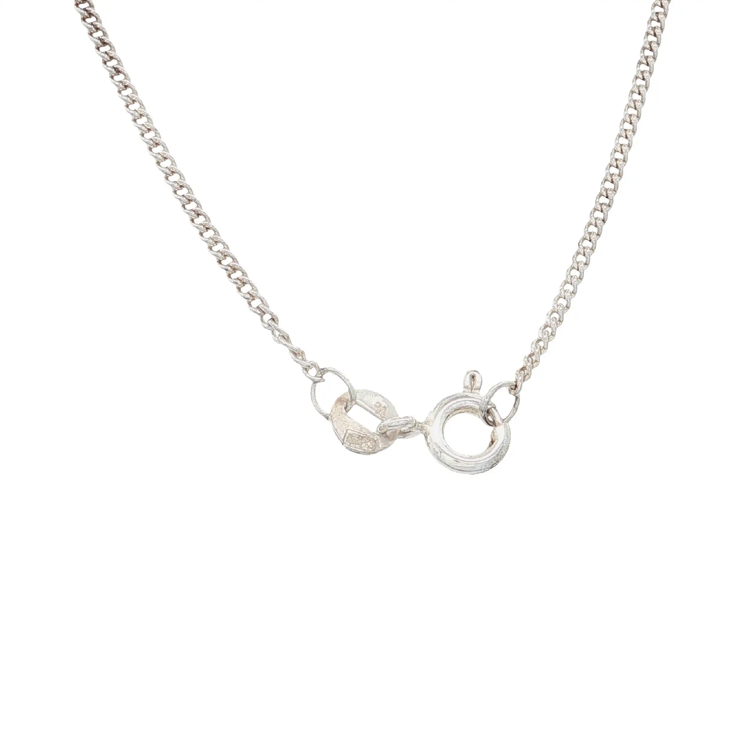 Kette Silber mit Anhänger mit durchsichtigem Stein Kette Silber mit Anhänger mit durchsichtigem Stein