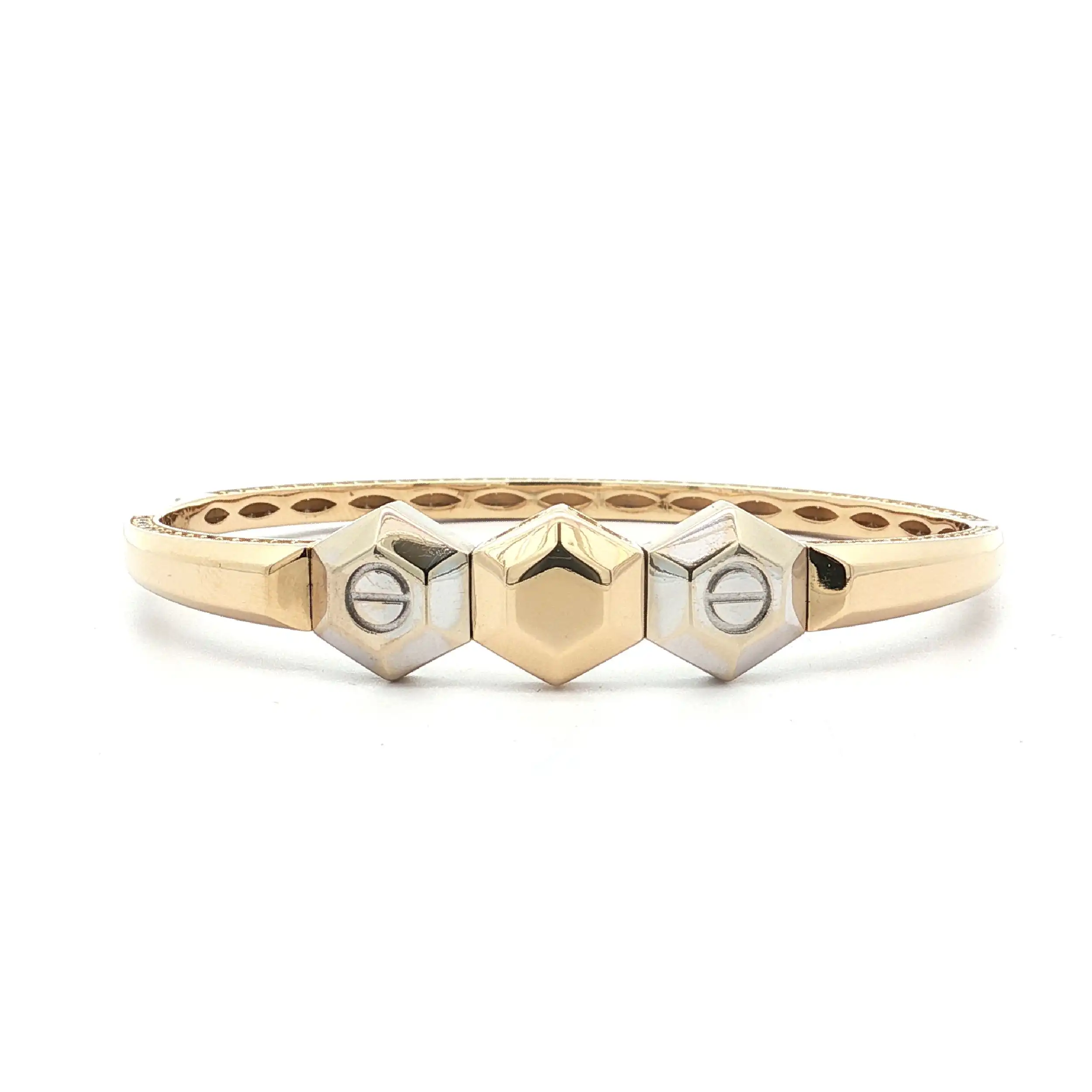 Armreif Bicolor mit Zirkonia Armreif Bicolor mit Zirkonia