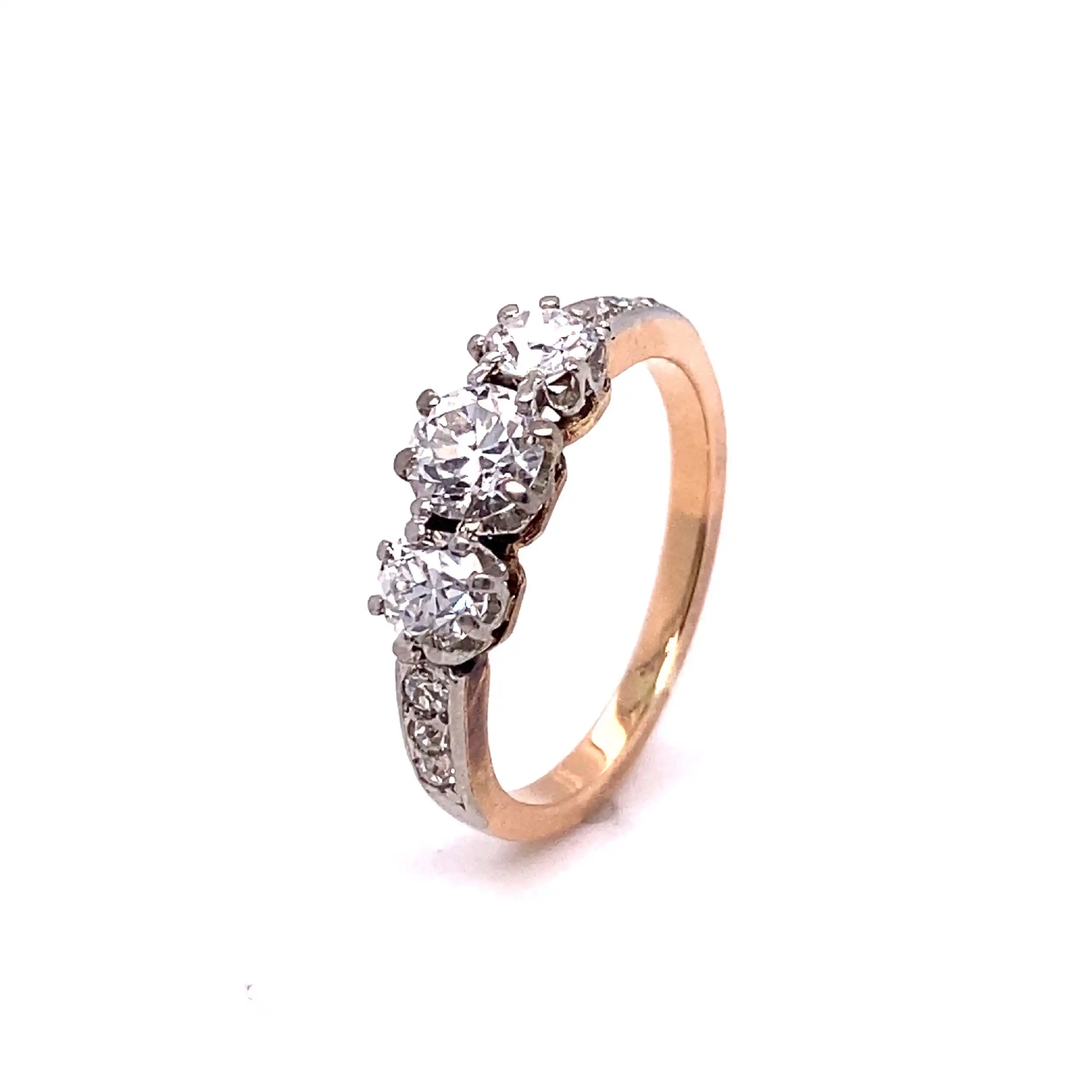 Ring Bicolor mit Brillanten und Diamanten Ring Bicolor mit Brillanten und Diamanten