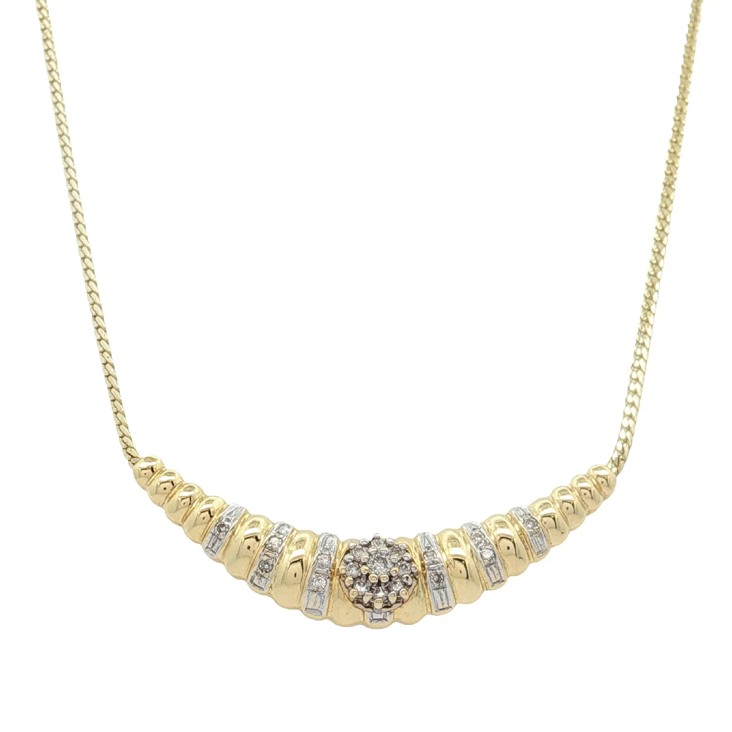Collier Bicolor mit Brillanten Collier Bicolor mit Brillanten