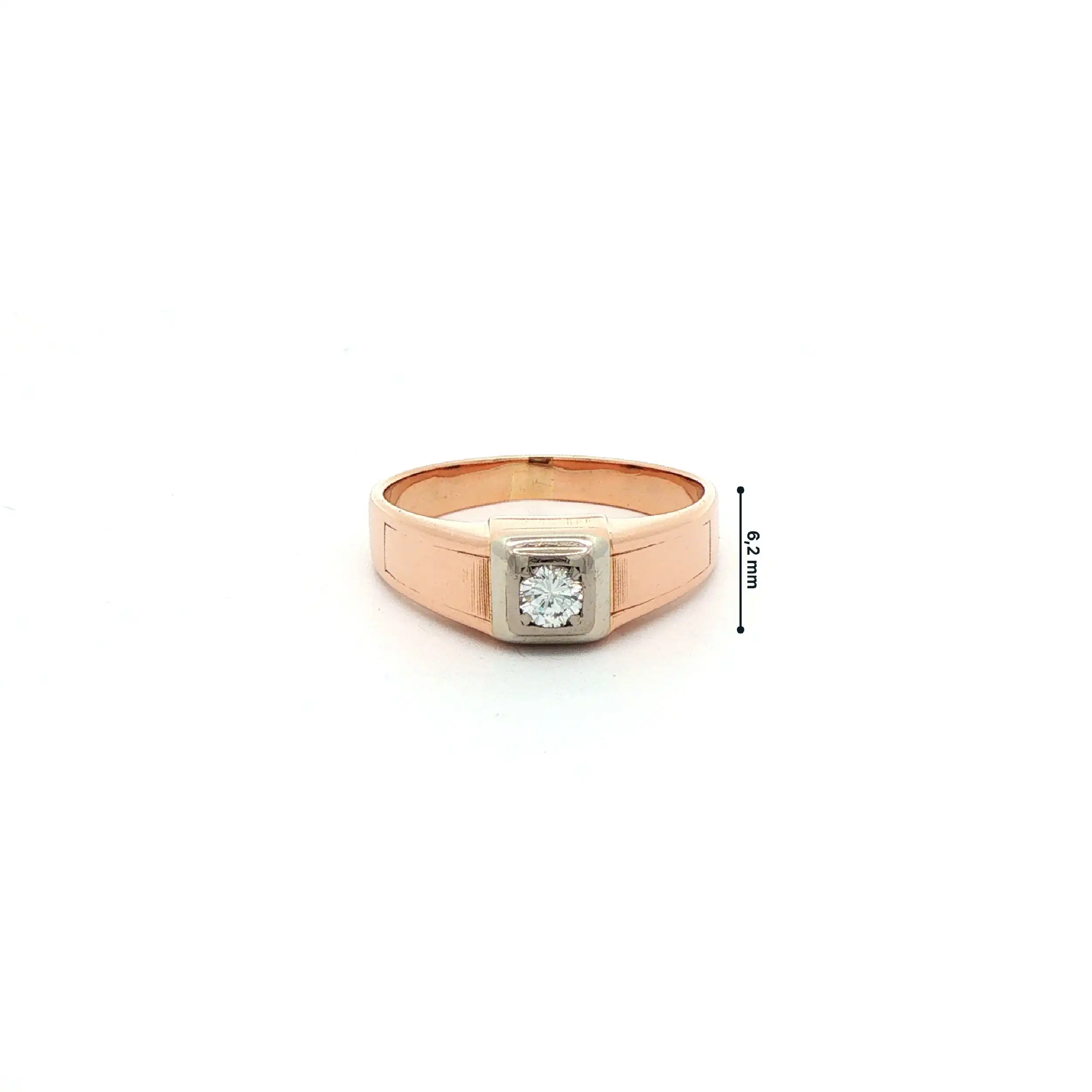 Ring Rotgold mit Brillanten