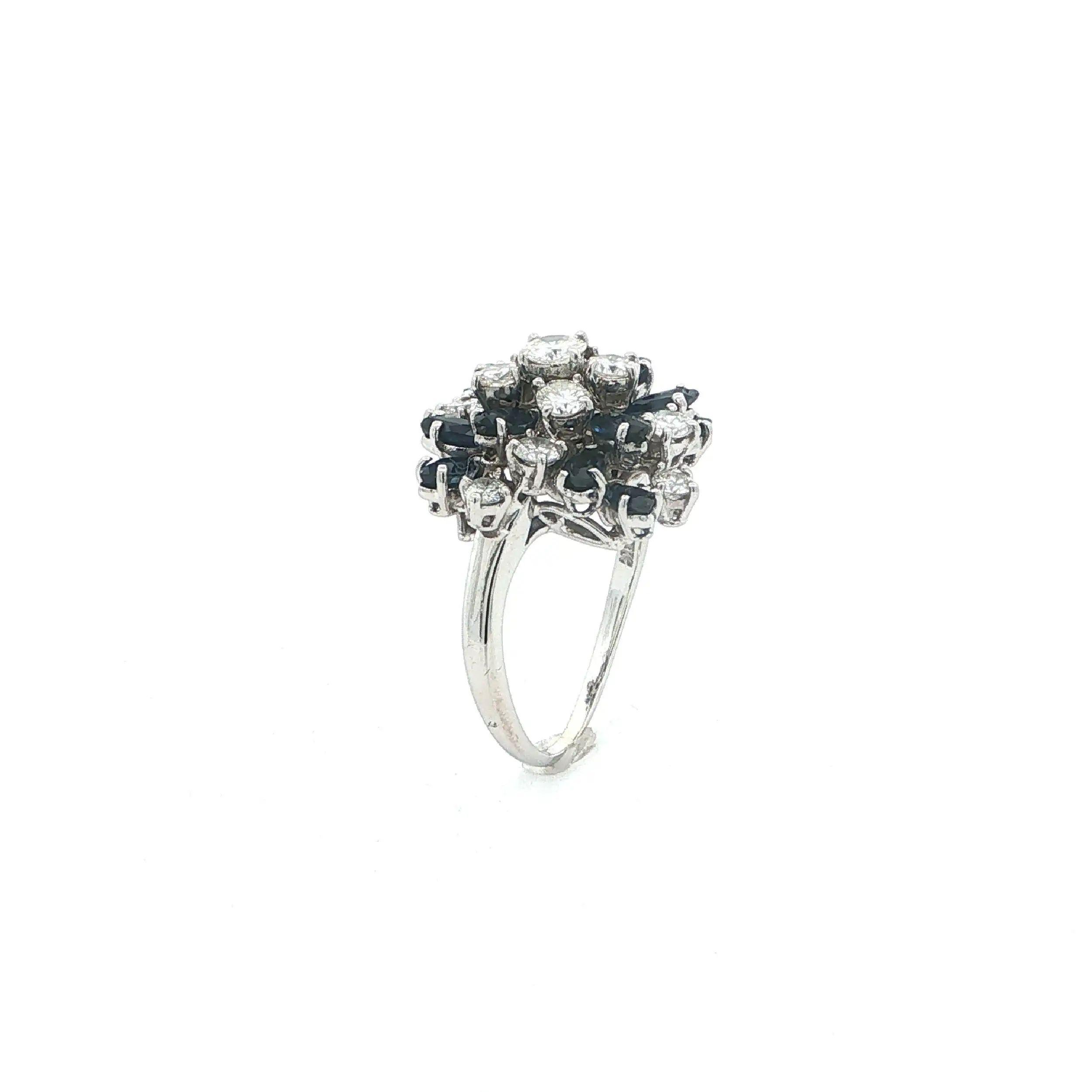 Ring Weißgold mit Saphiren & Brillanten