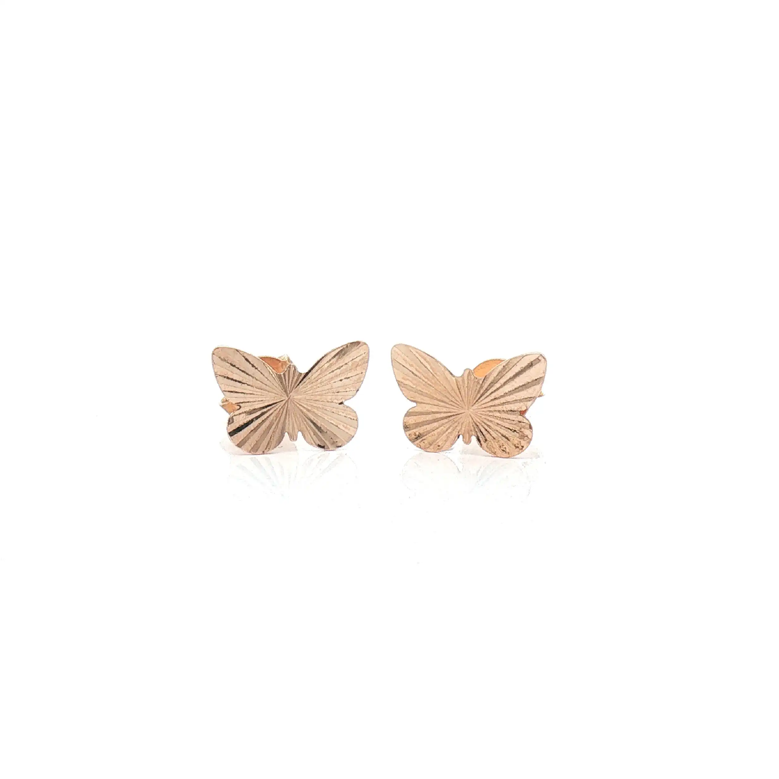 Ohrstecker Rotgold Schmetterling Ohrstecker Rotgold Schmetterling