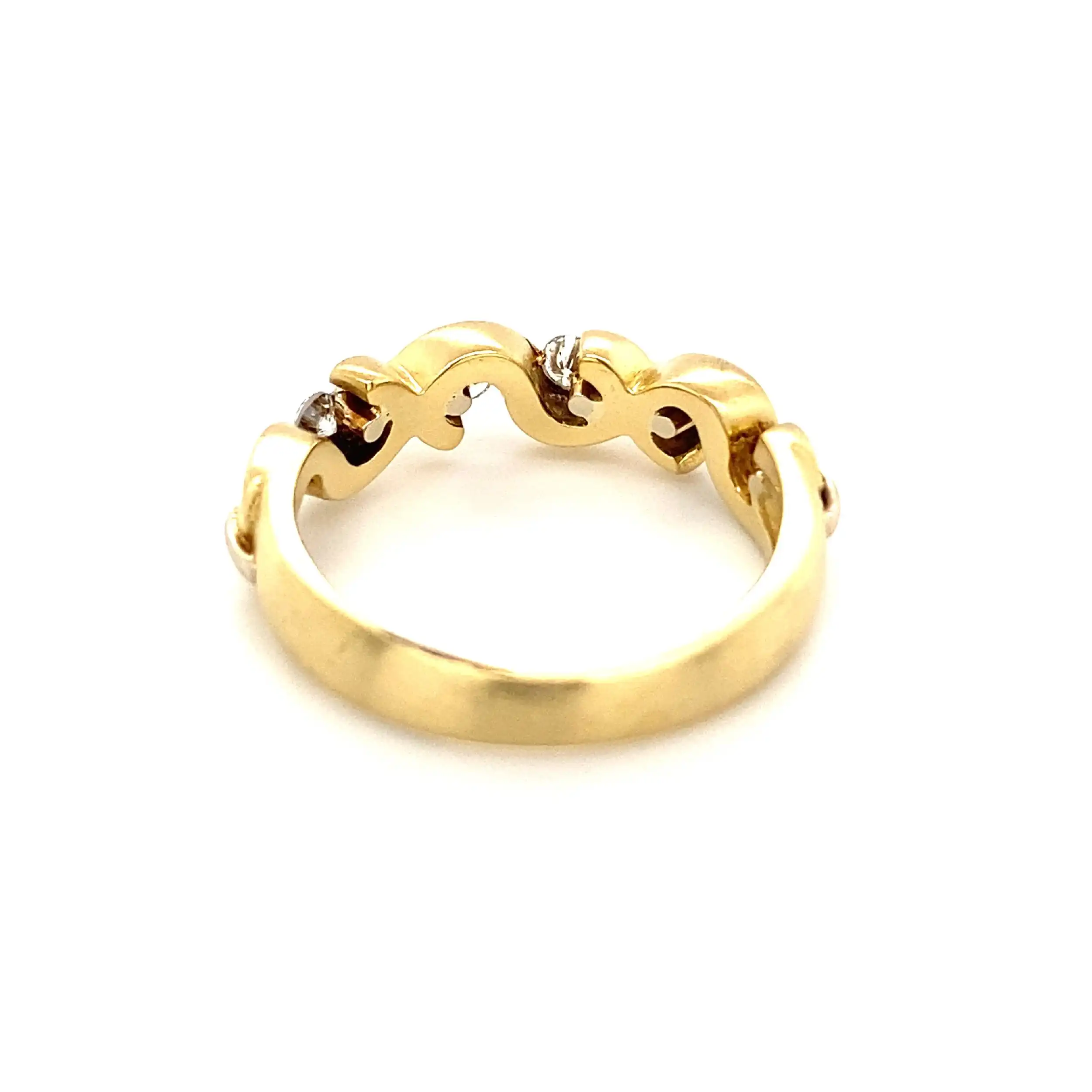 Ring Gelbgold mattiert mit Brillanten Ring Gelbgold mattiert mit Brillanten