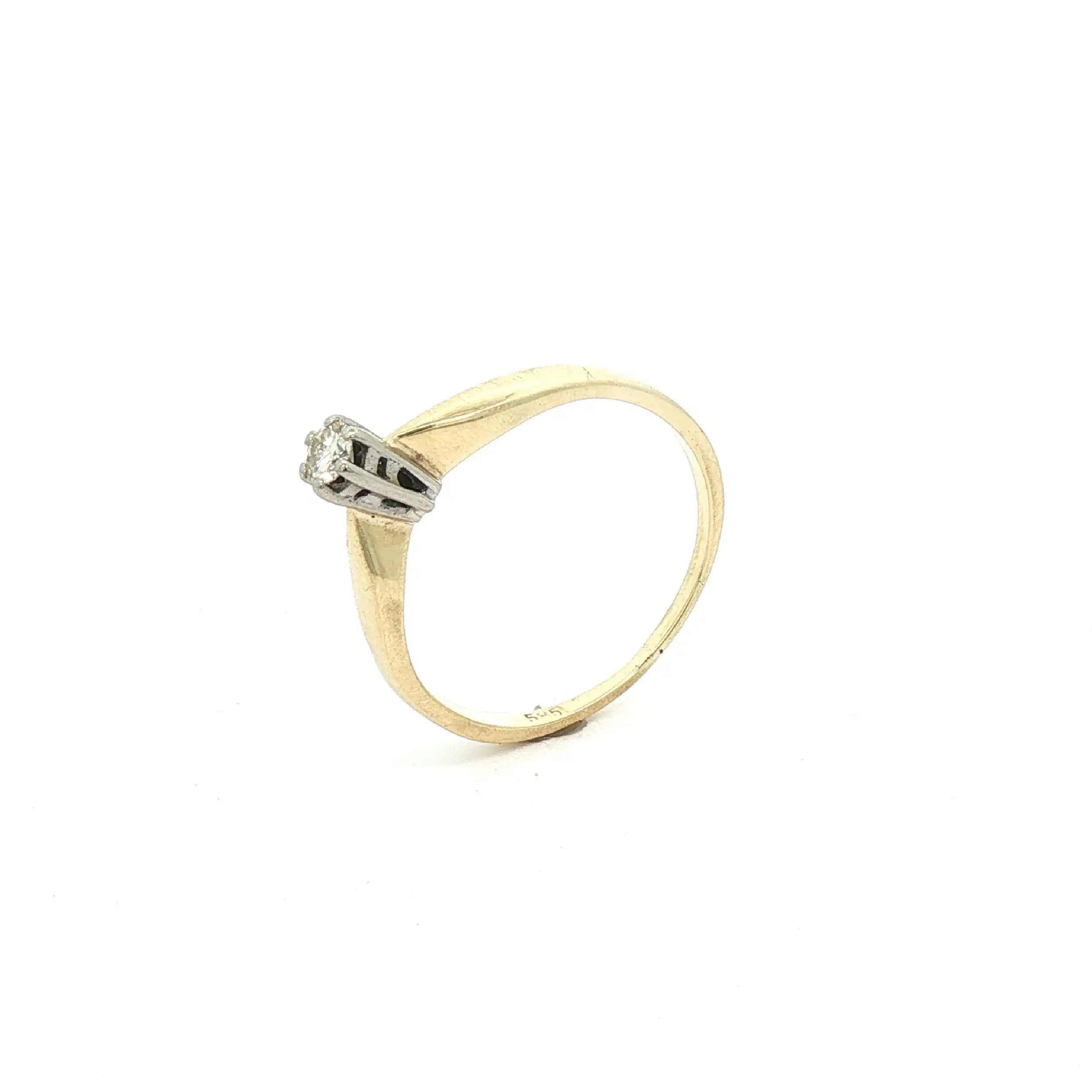 Ring Bicolor mit Brillant