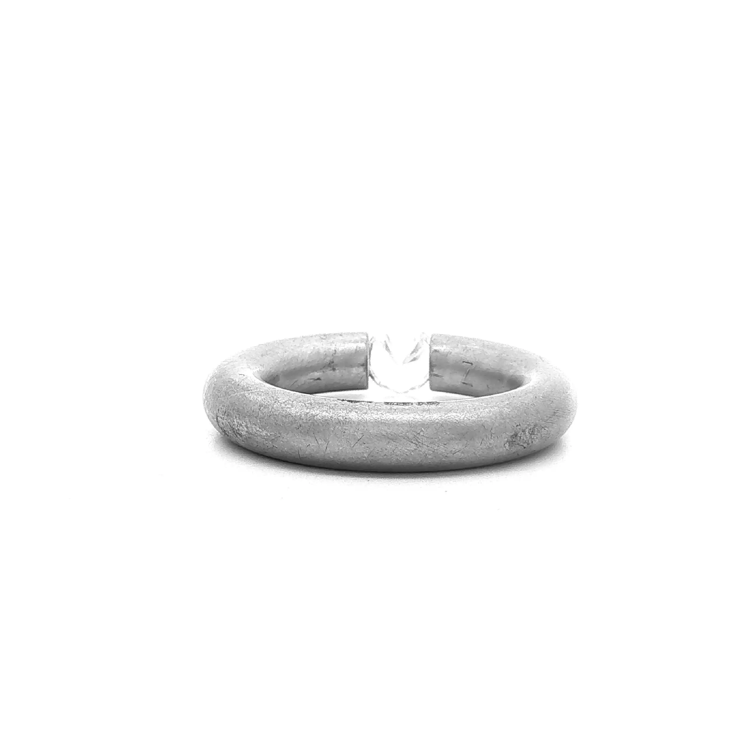 Spannring Silber Niessing "Musterring" Rund mit Zirkonia Spannring Silber Niessing "Musterring" Rund mit Zirkonia