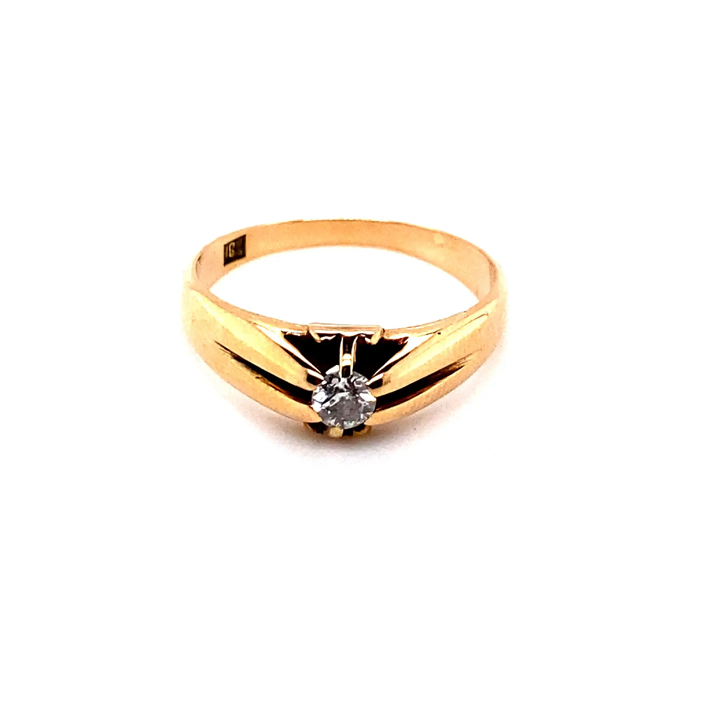 Ring Rosegold mit Altschliff Brillant Ring Rosegold mit Altschliff Brillant