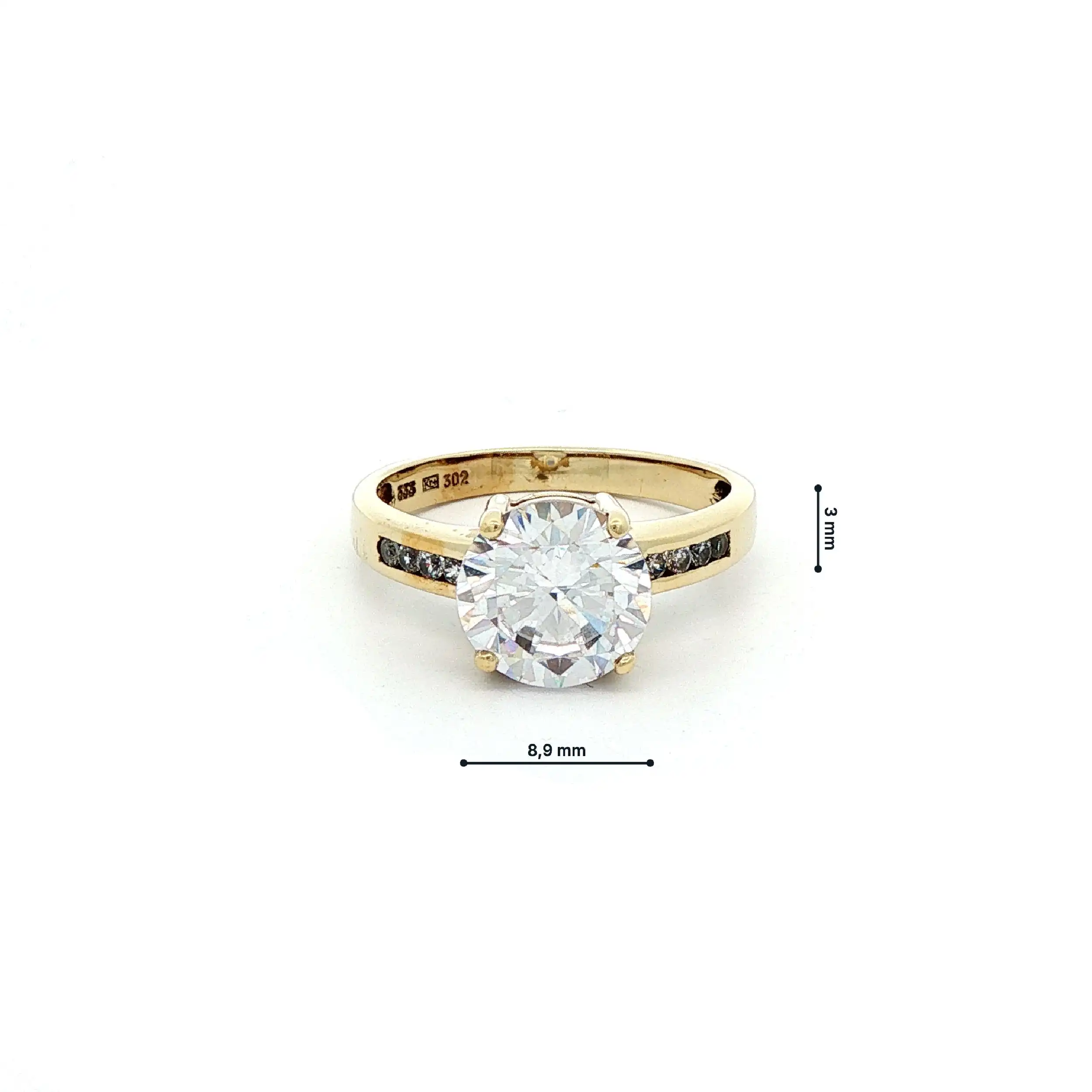 Ring Gelbgold mit Zirkonia