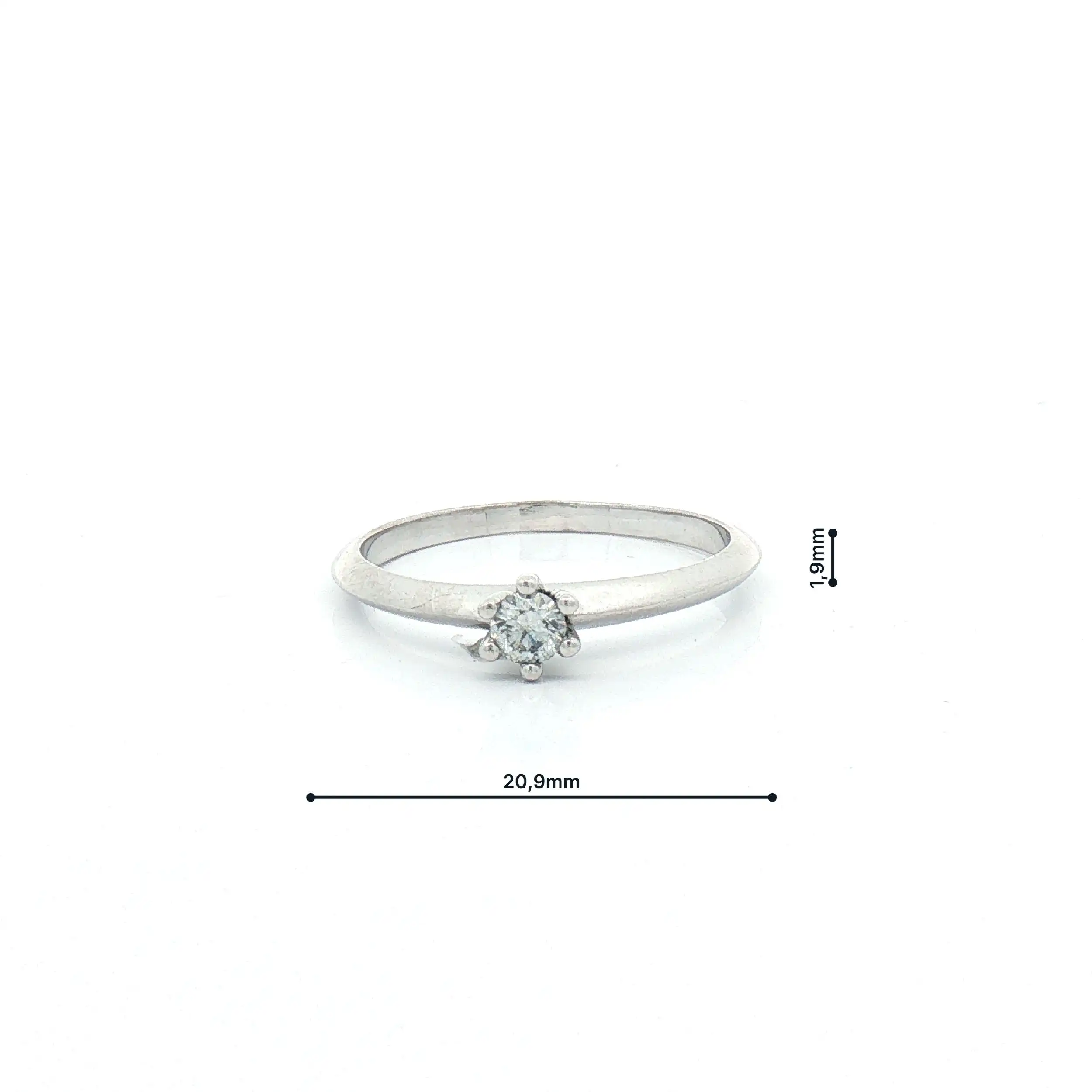 Ring Weißgold mit Brillant