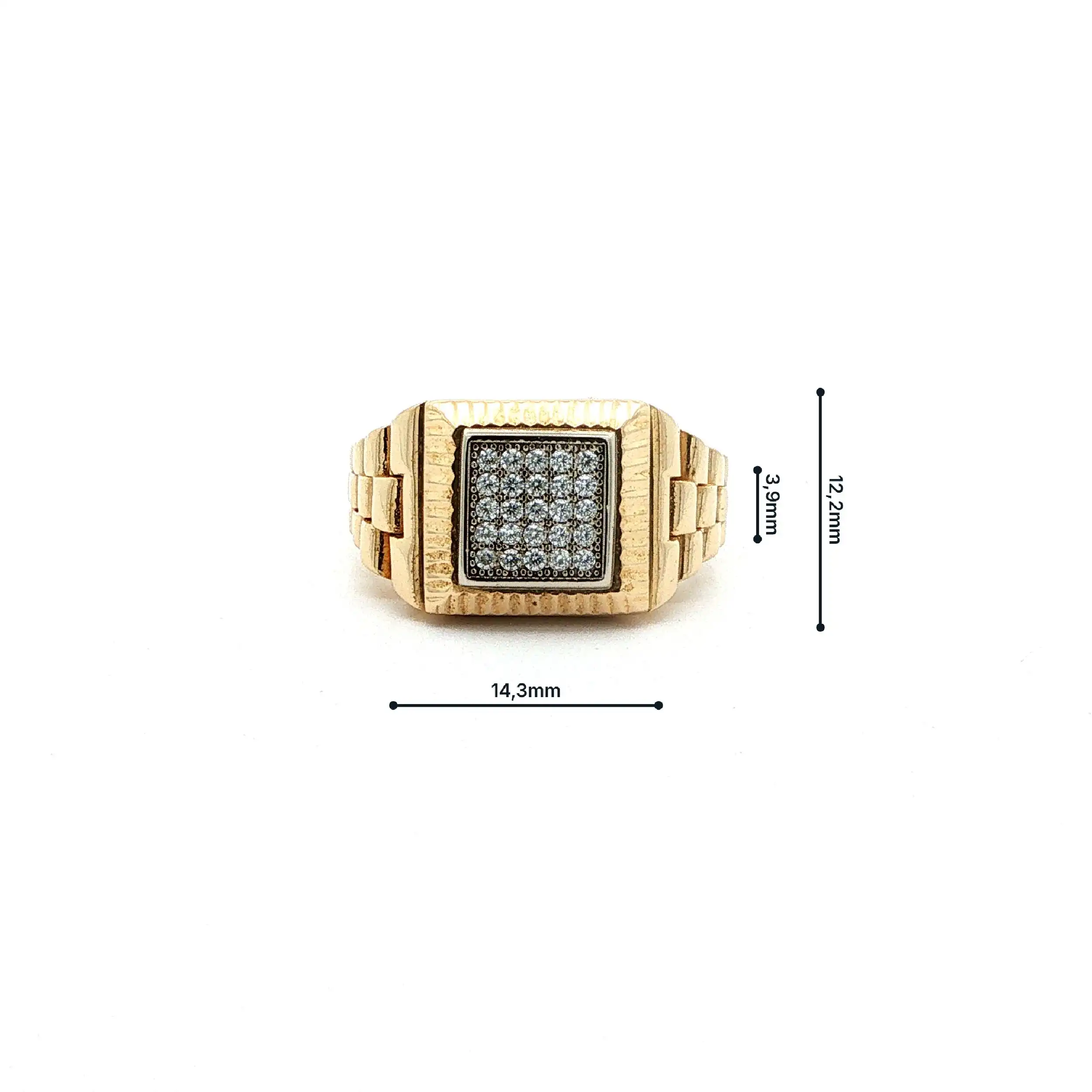 Ring Gelbgold mit Zirkonia