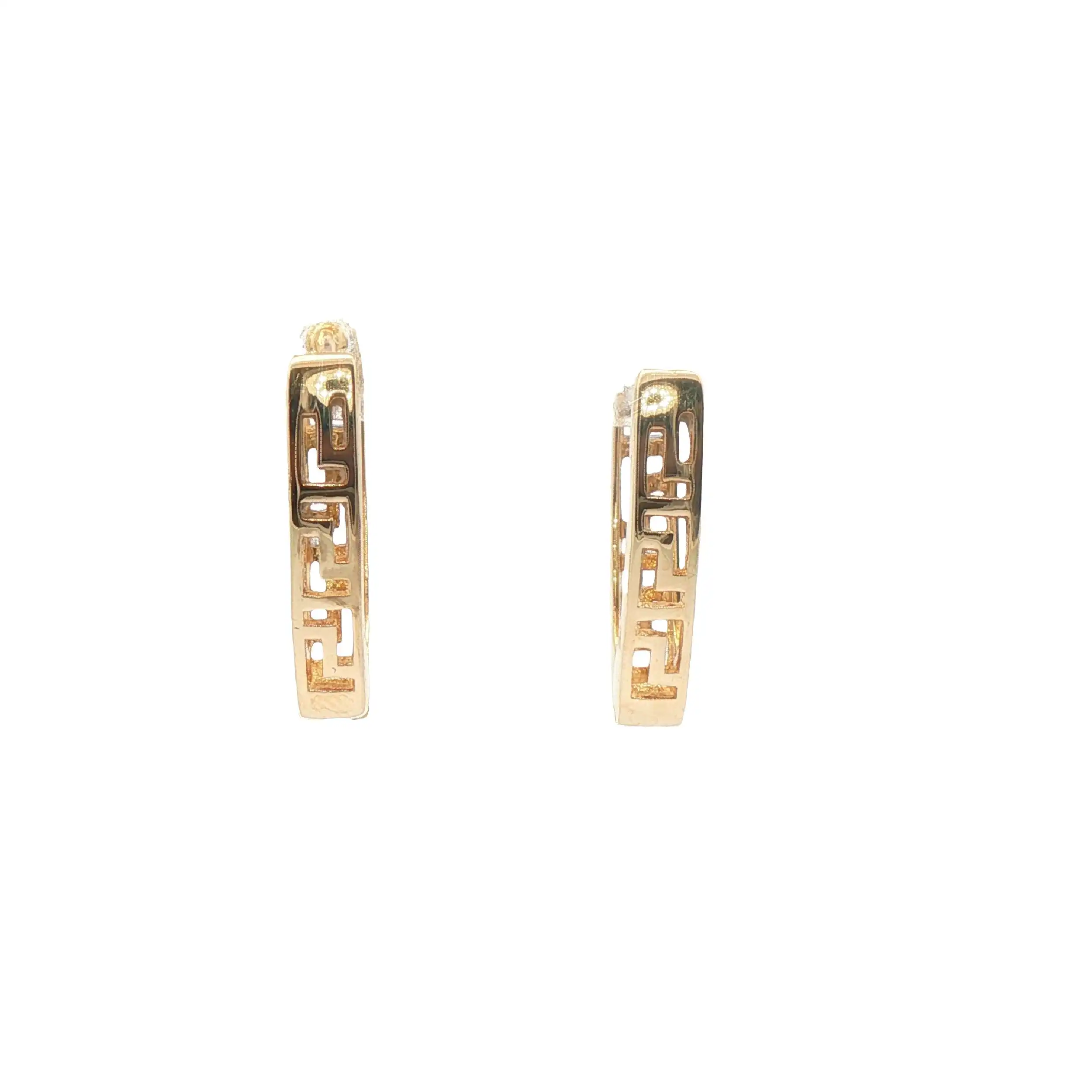 Ohrstecker Gelbgold mit Muster Ohrstecker Gelbgold mit Muster