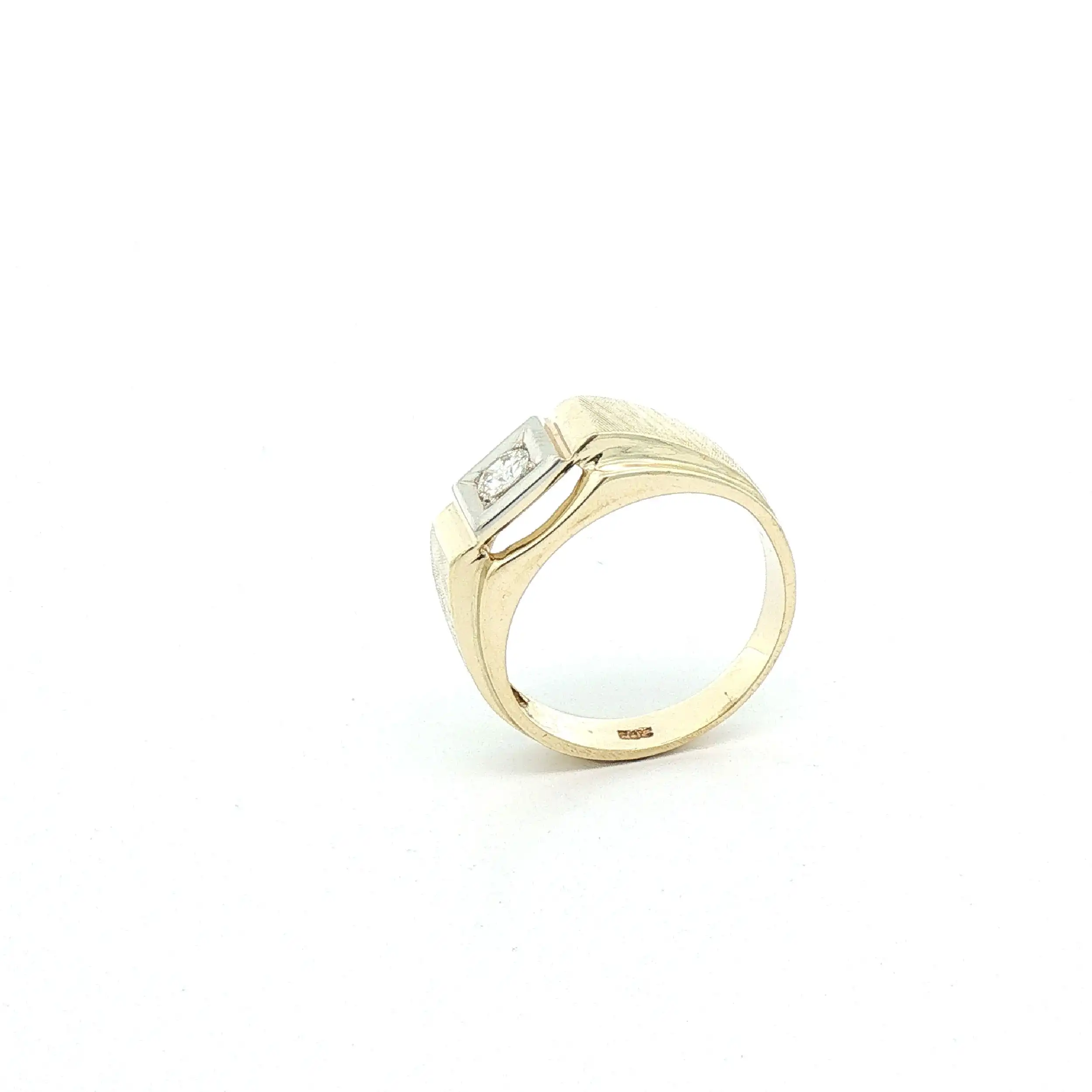 Ring Bicolor mit Brillant Ring Bicolor mit Brillant