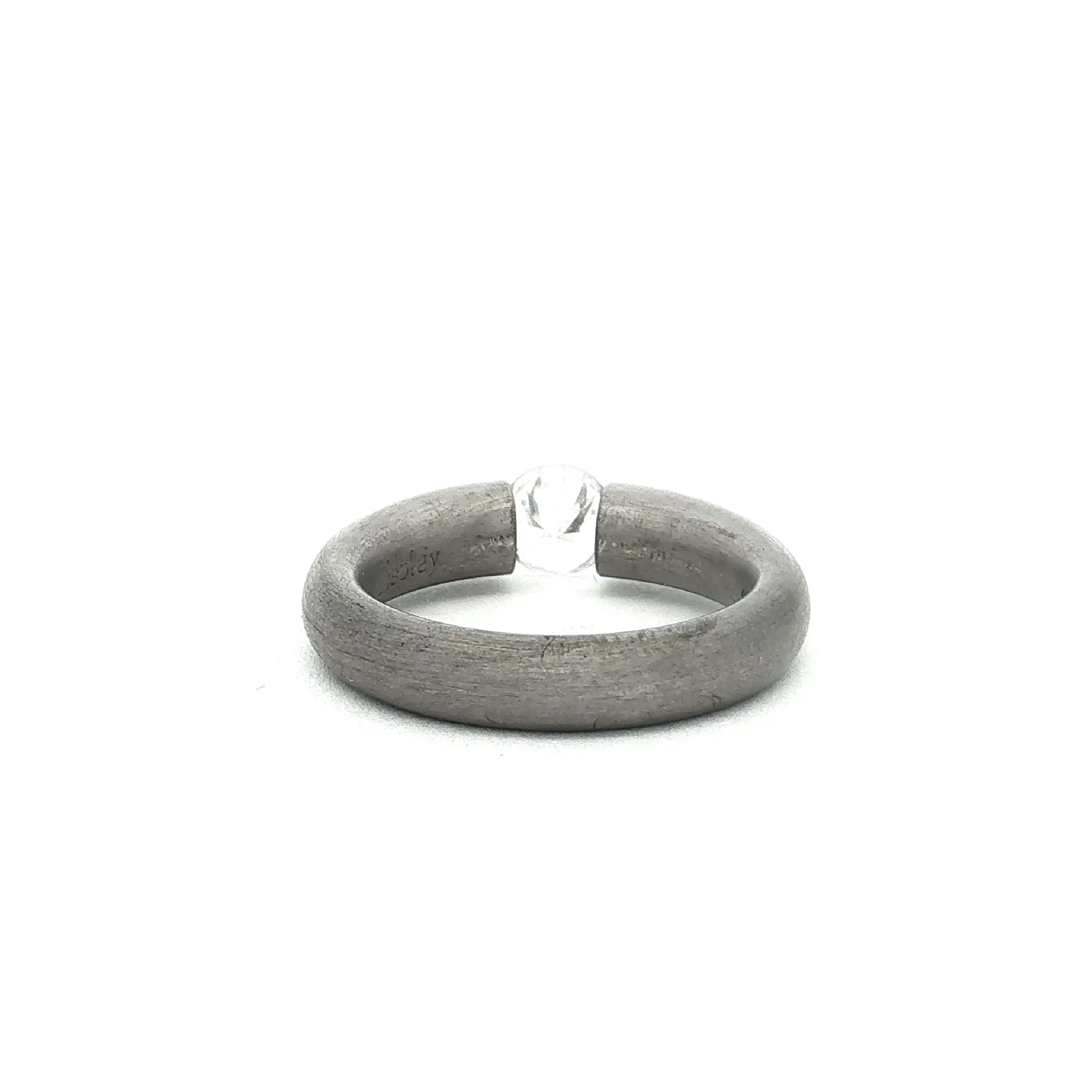 Spannring Silber Niessing "Musterring" mit Zirkonia