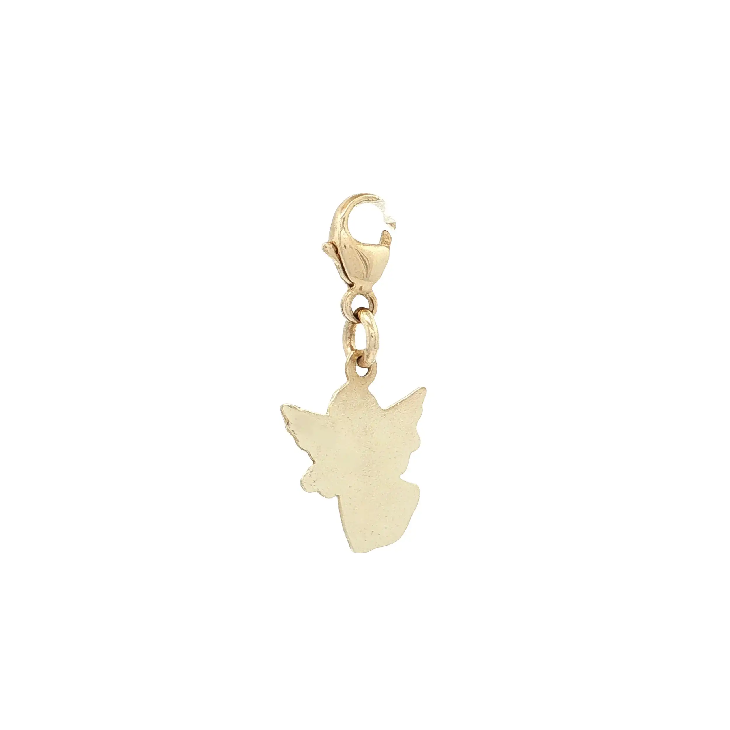 Anhänger / Charm mit Karabinerverschluss Gelbgold "Engelchen"