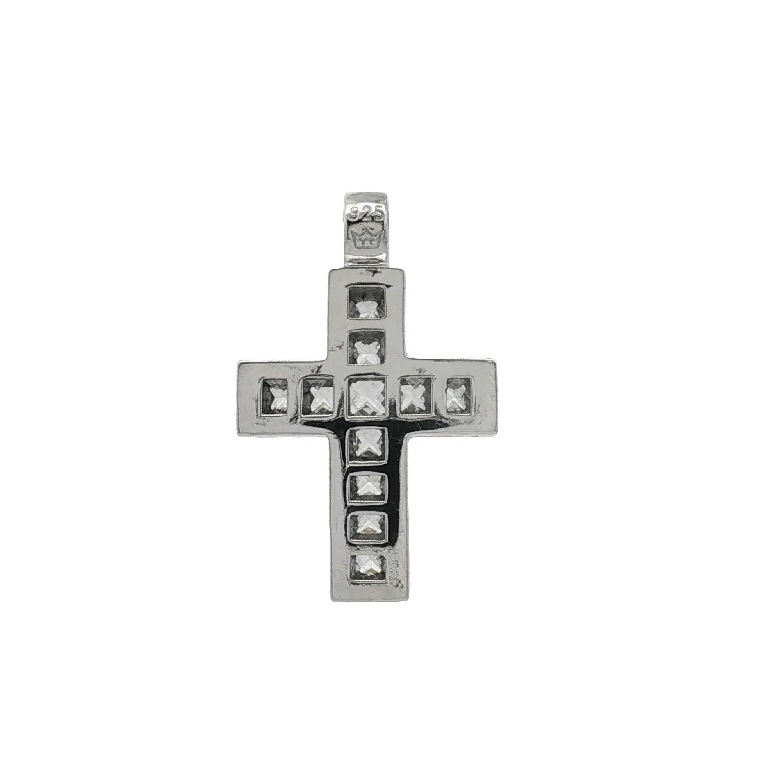 Anhänger Silber Kreuz mit Zirkonia