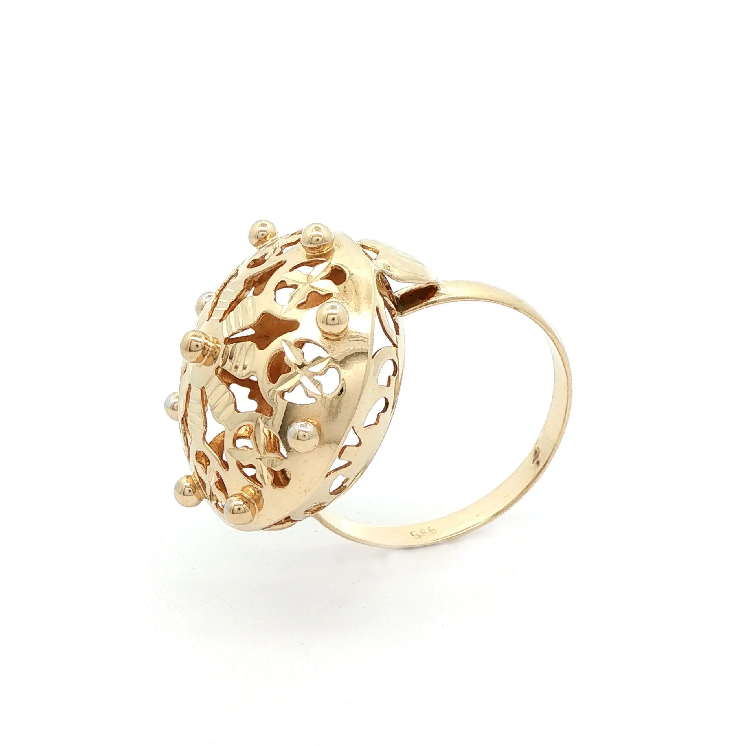 Ring Gelbgold durchbrochenes Muster