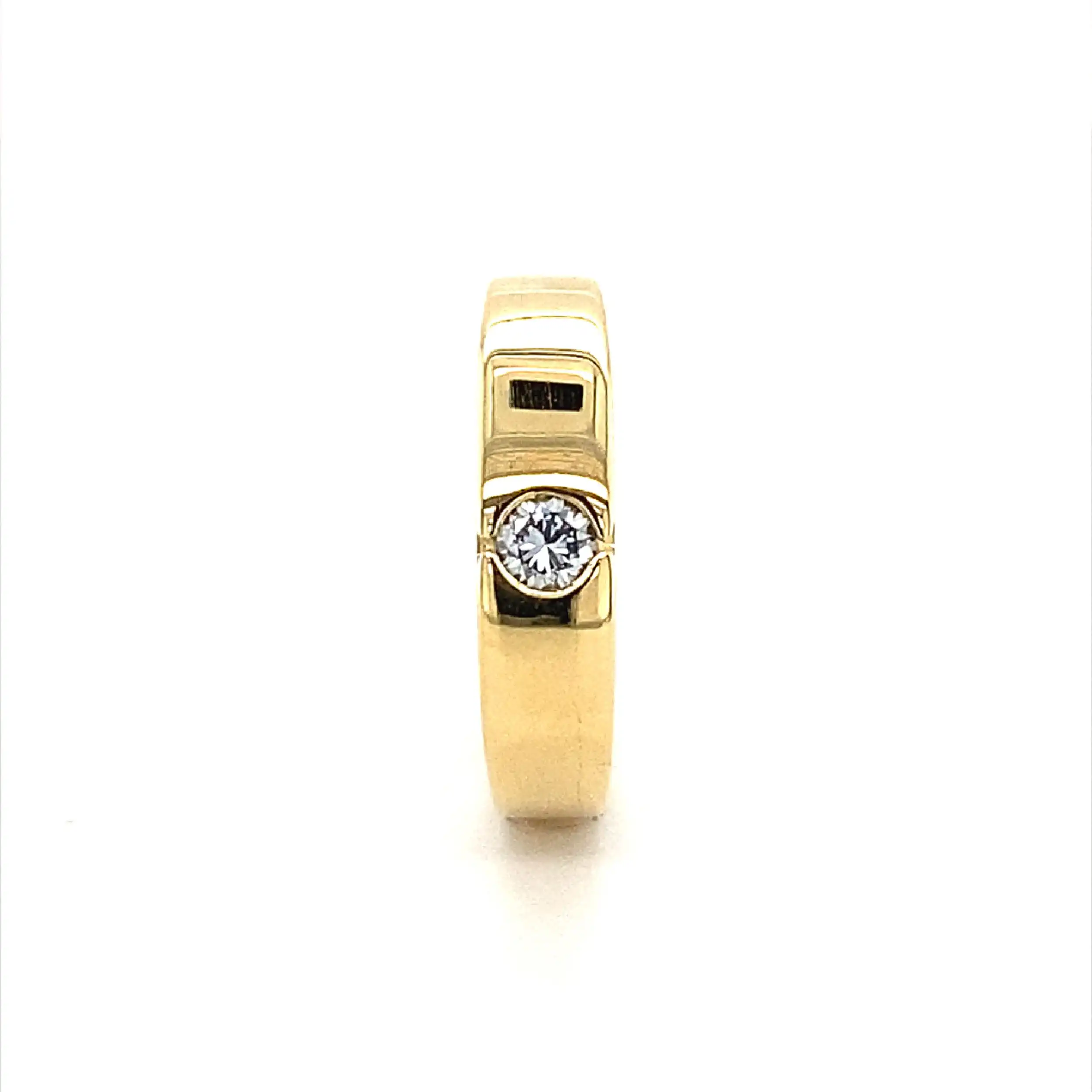 Ring Gelbgold mit Brillant Ring Gelbgold mit Brillant