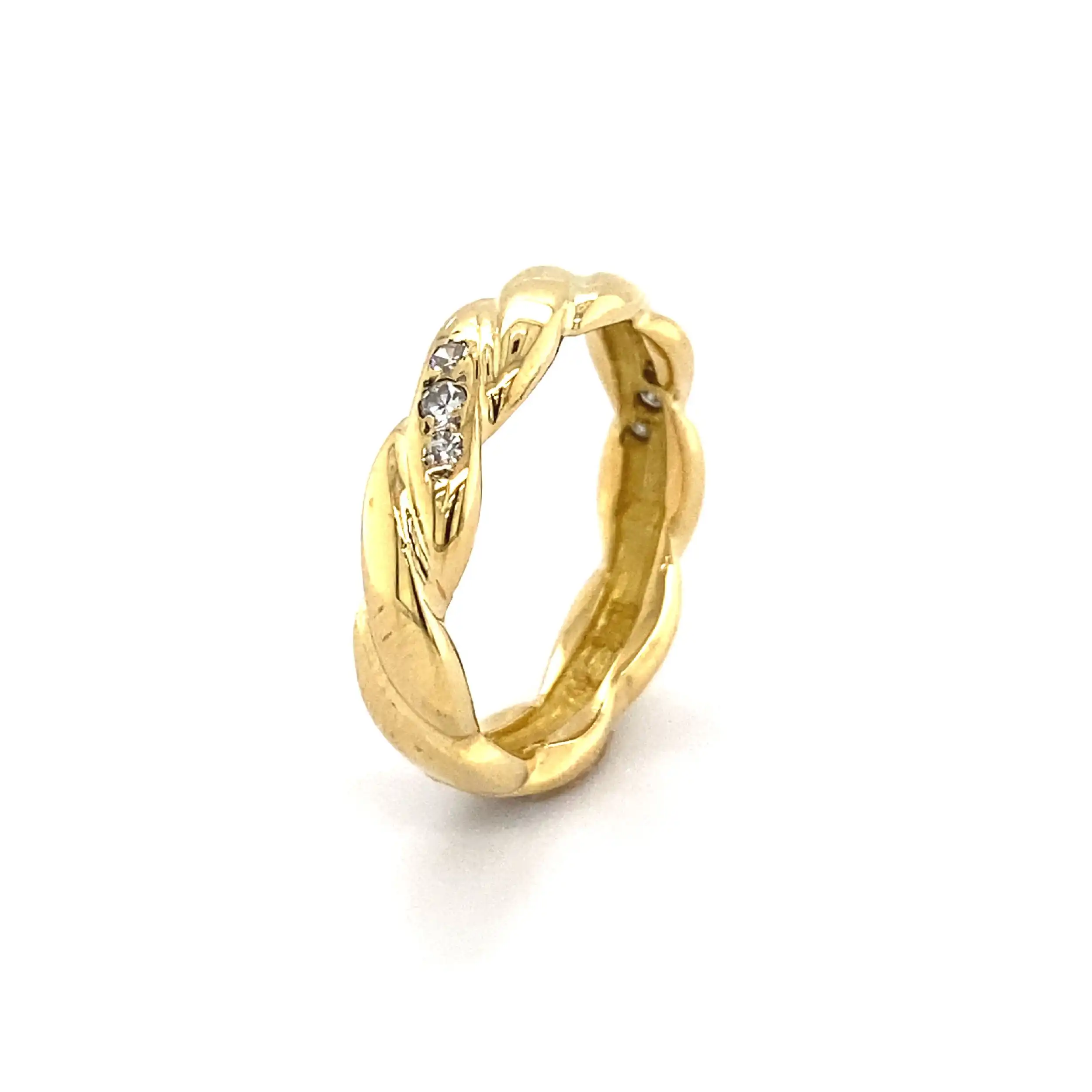 Ring Gelbgold mit Diamanten Ring Gelbgold mit Diamanten