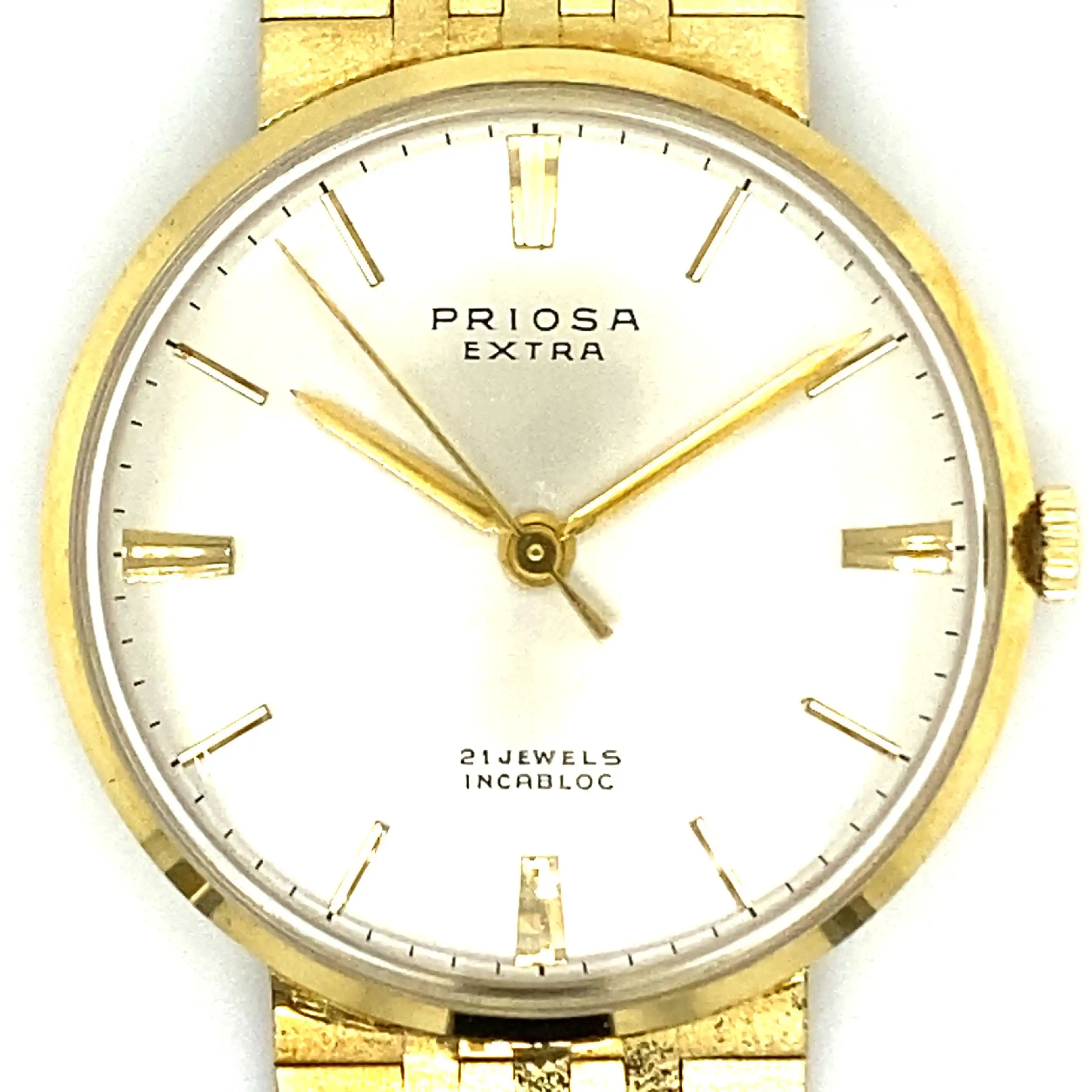 Herrenuhr Priosa Extra Handaufzug 585/-Gelbgold
