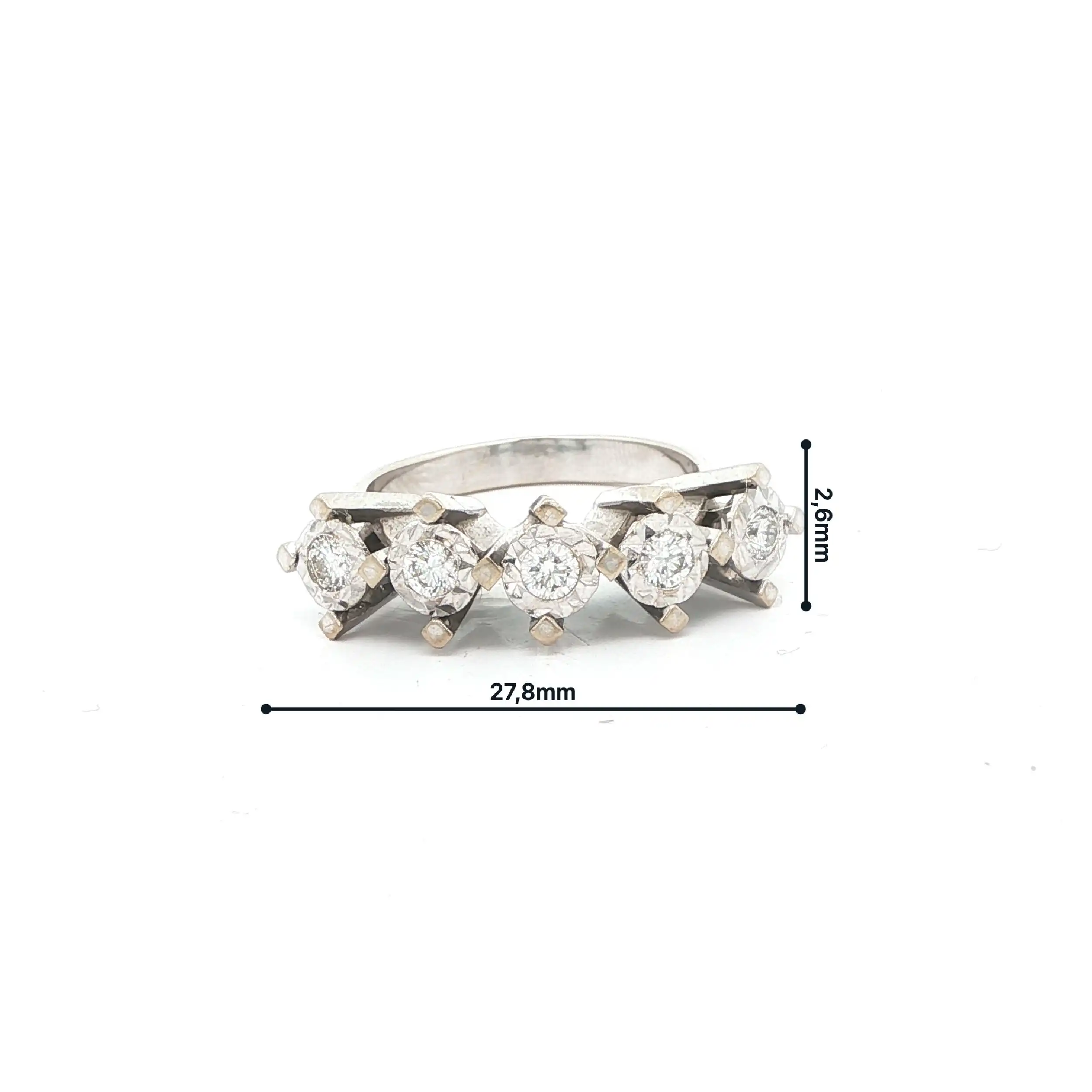 Ring Weißgold mit Brillanten