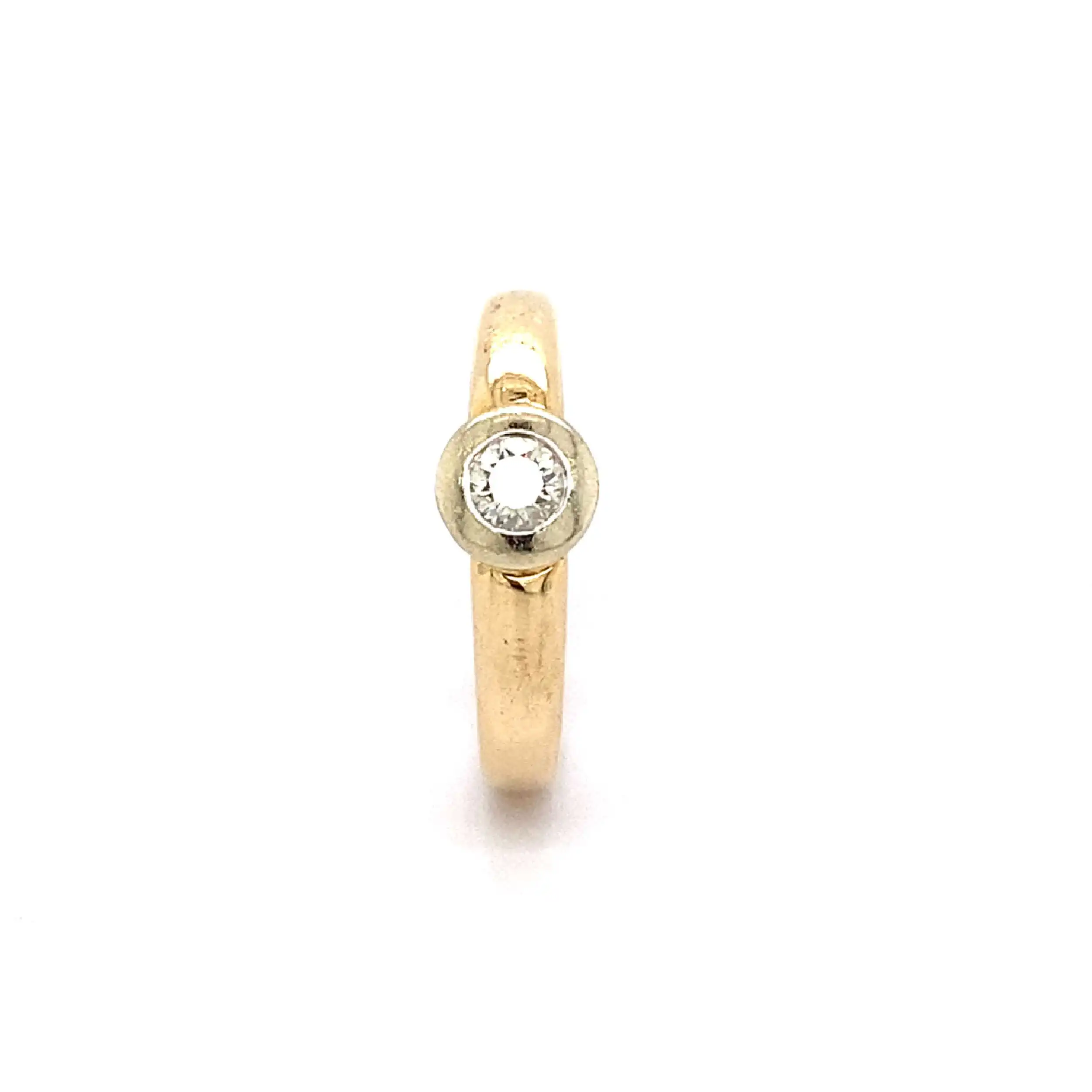 Ring Bicolor mit Brillant Ring Bicolor mit Brillant