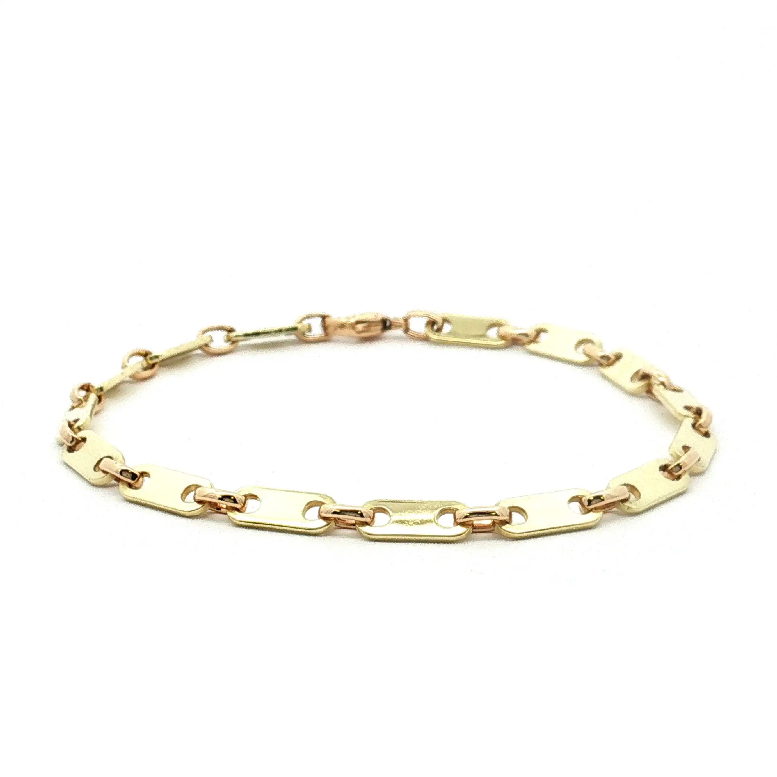 Plattenarmband Gelbgold